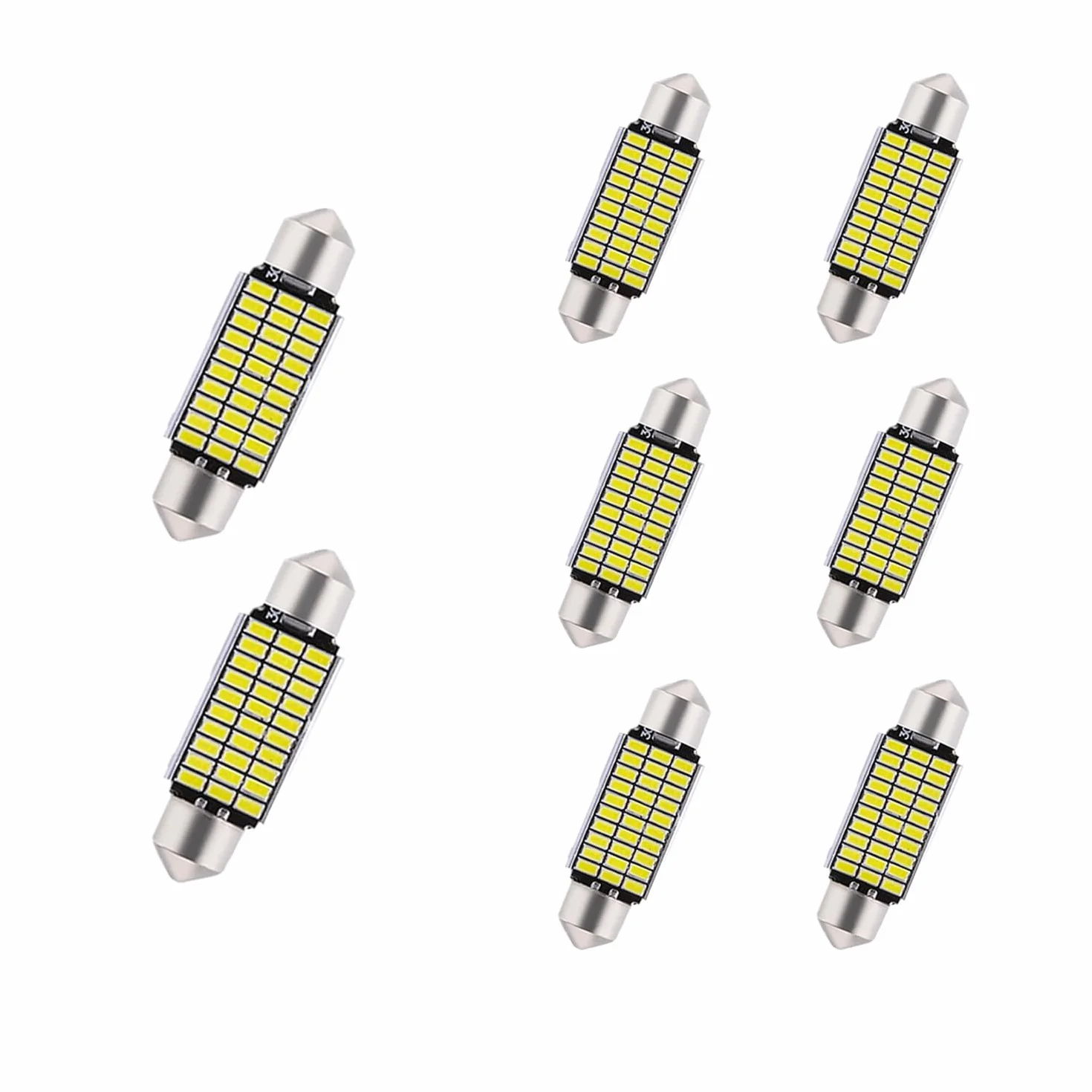 LED do wnętrza samochodu 39 mm Canbus Bezbłędne Oświetlenie Paski Światło Powitalne Białe