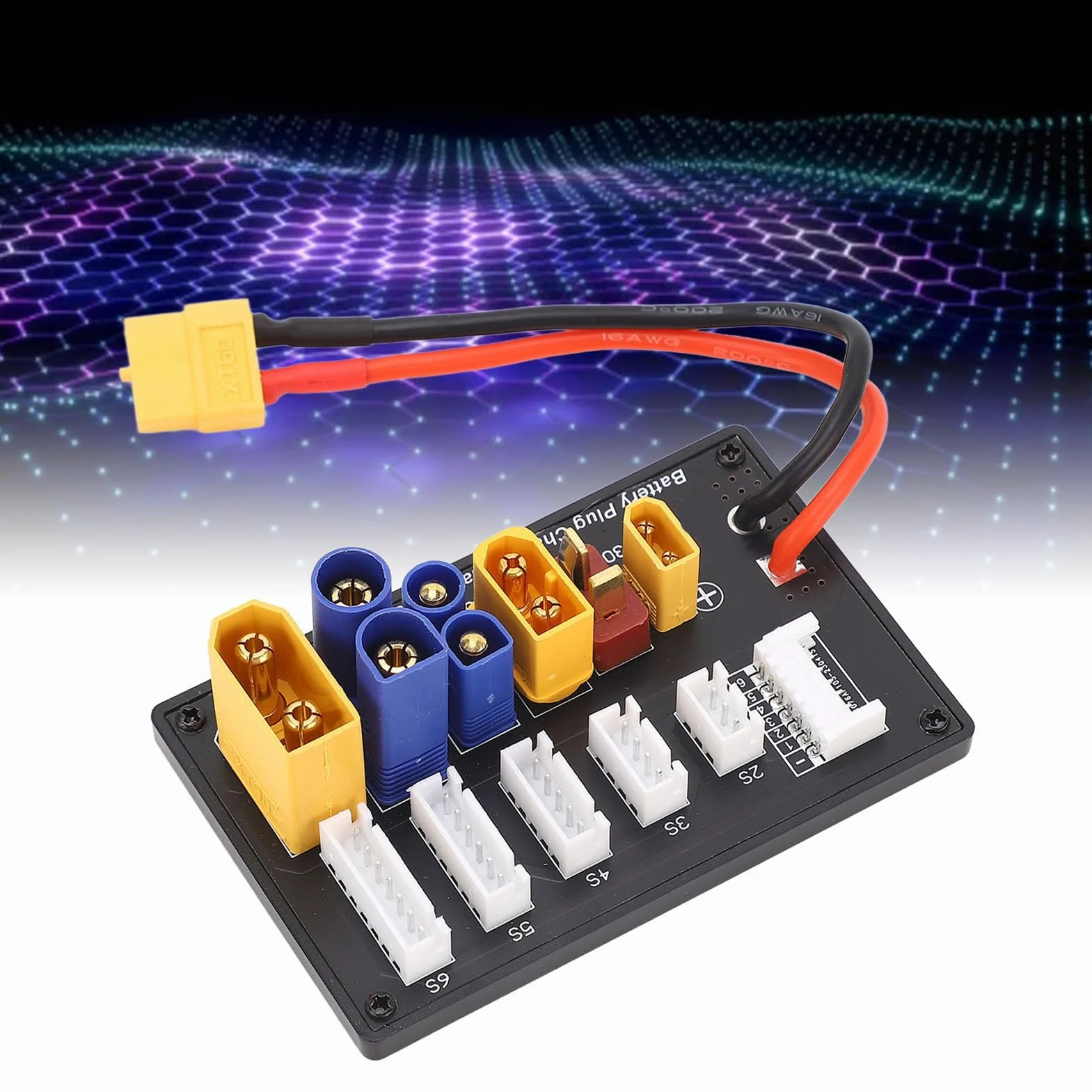 Uniwersalny Adapter Ładowania Równoległego do Akumulatorów RC 6S z Złączami XT90 XT60 EC3 EC5 XT30 Kompatybilny z Ładowarkami RC