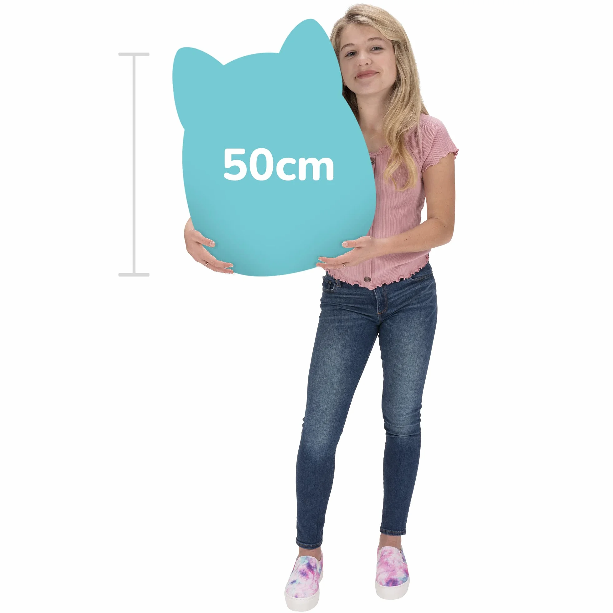 Squishmallows SQCR06653 Cooper The Tan Dog 50 cm, oficjalny plusz, super miękka przytulanka