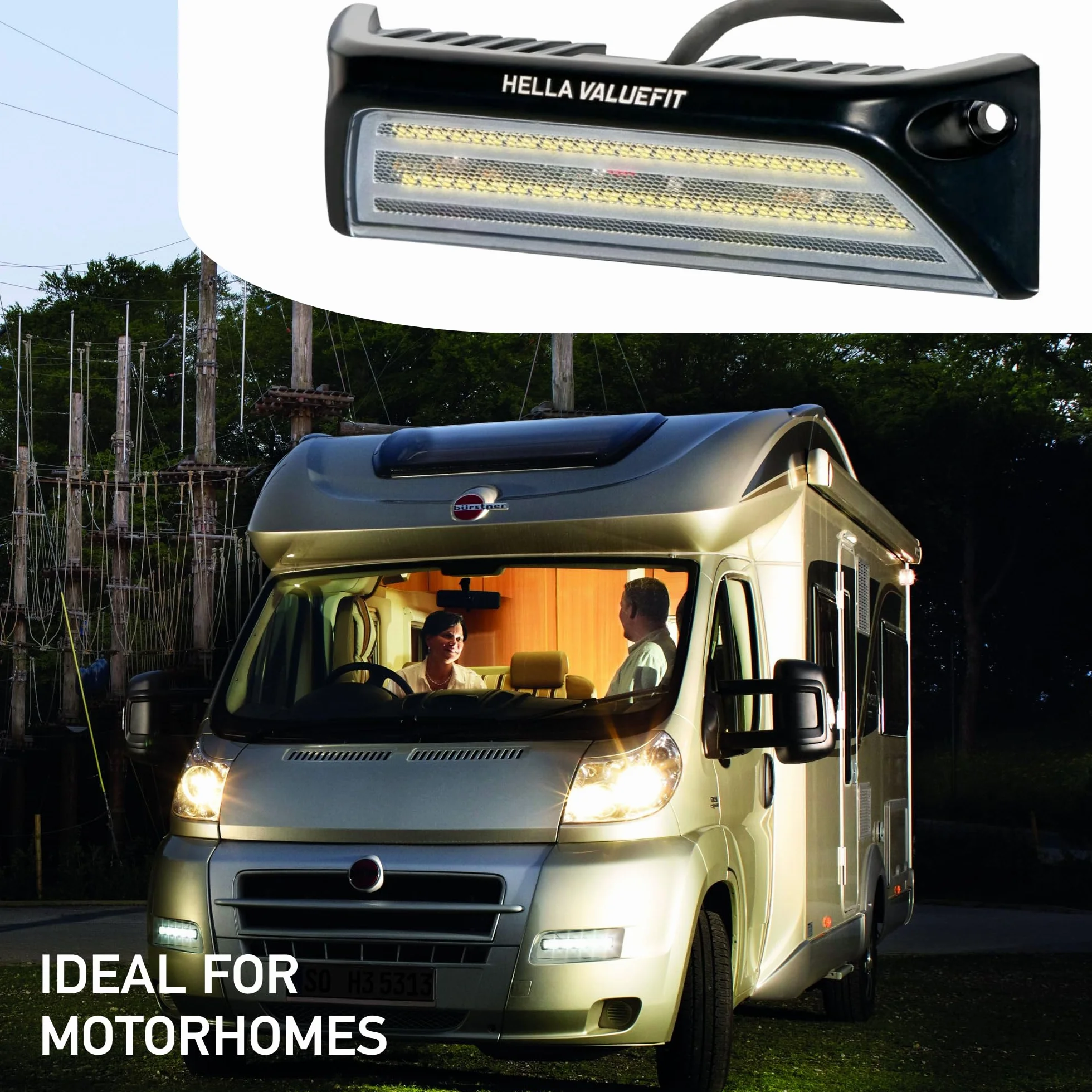 HELLA VALUEFIT LED Oświetlenie pomocnicze SMS2000 12V 24V 2000lm Oprawa 1GB 357 098-001