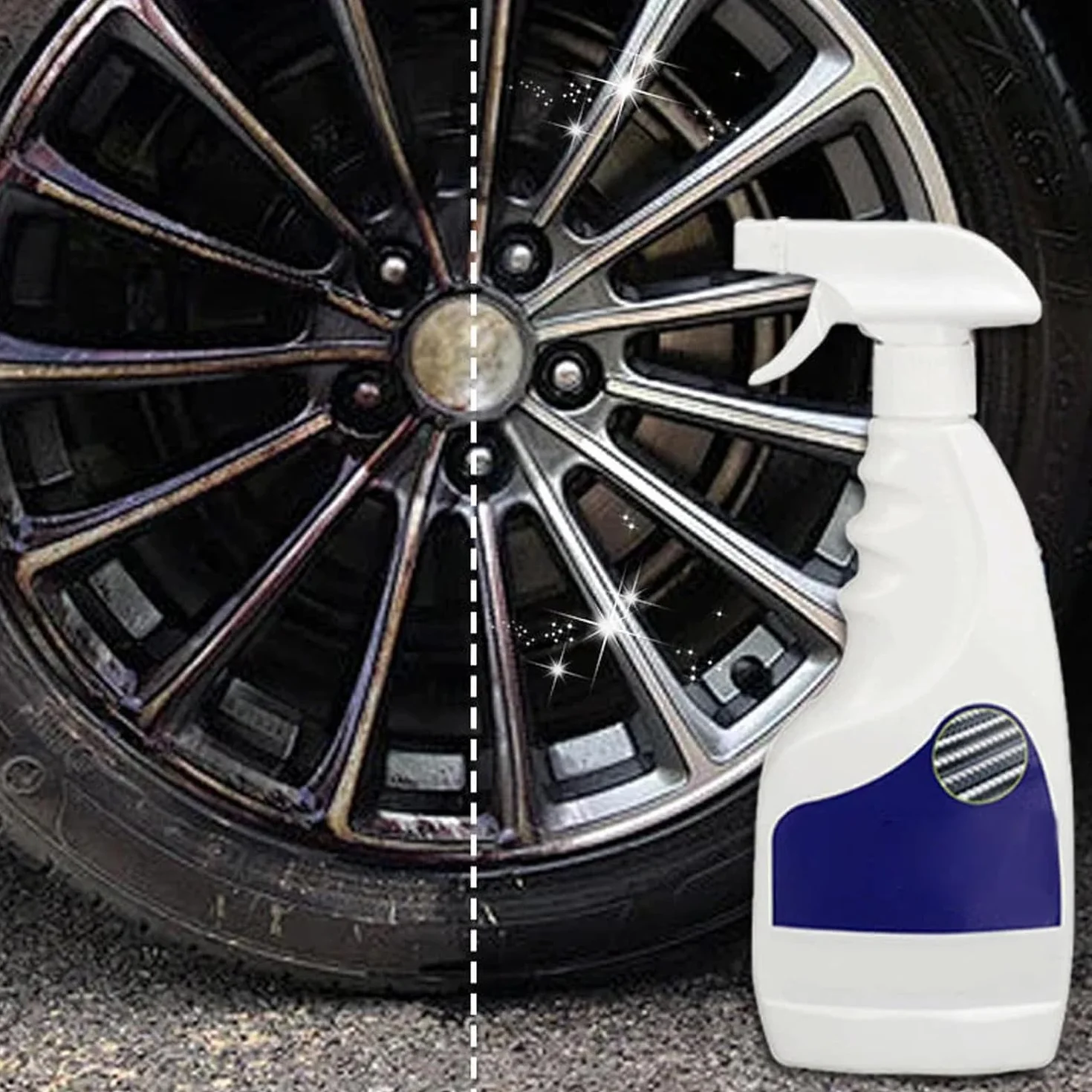 Wytrzymały metalowy odrdzewiacz Acssart, środek do usuwania rdzy do metalu, uniwersalny spray (2 szt.)