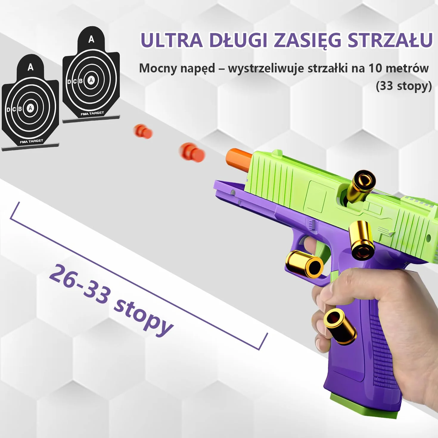 Zabawkowy pistolet, pistolet dla dzieci, zabawka z tworzywa sztucznego, zabawka, broń dla dzieci, Mechaniczny automatyczny pistolet do zabawek，pedagogiczna gra strzelanie
