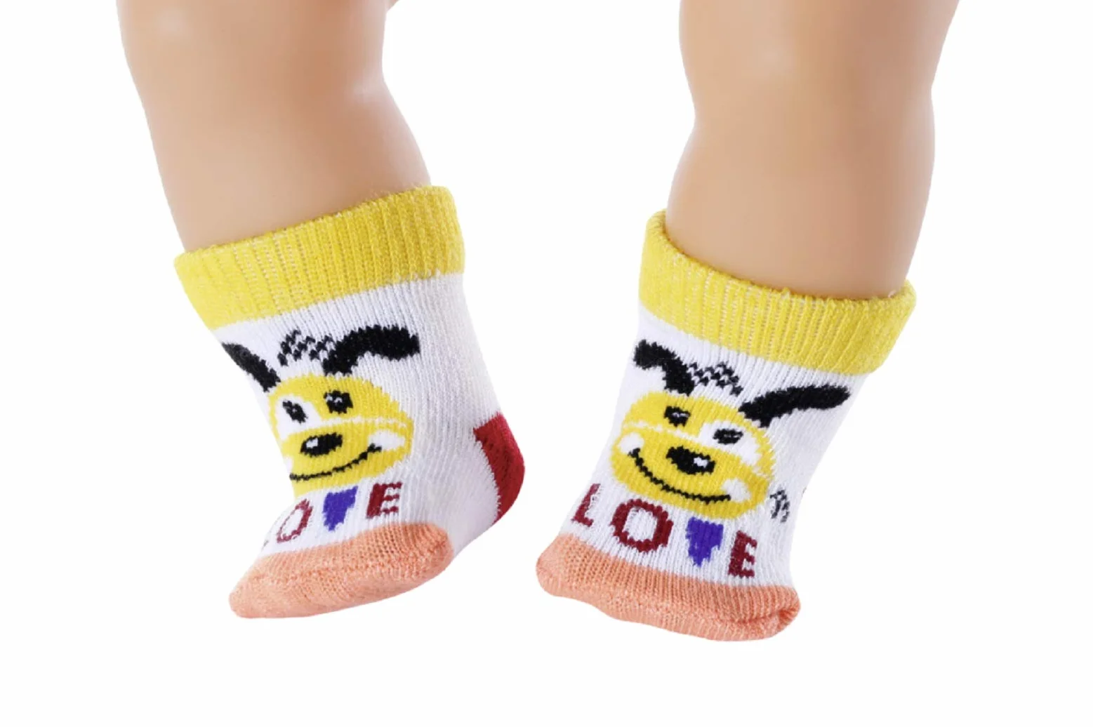 BABY born Assorted Socks 43cm Set of 2 - For Toddlers 3 Years and Up - Easy for Small Hands - Includes Socks in Two Styles