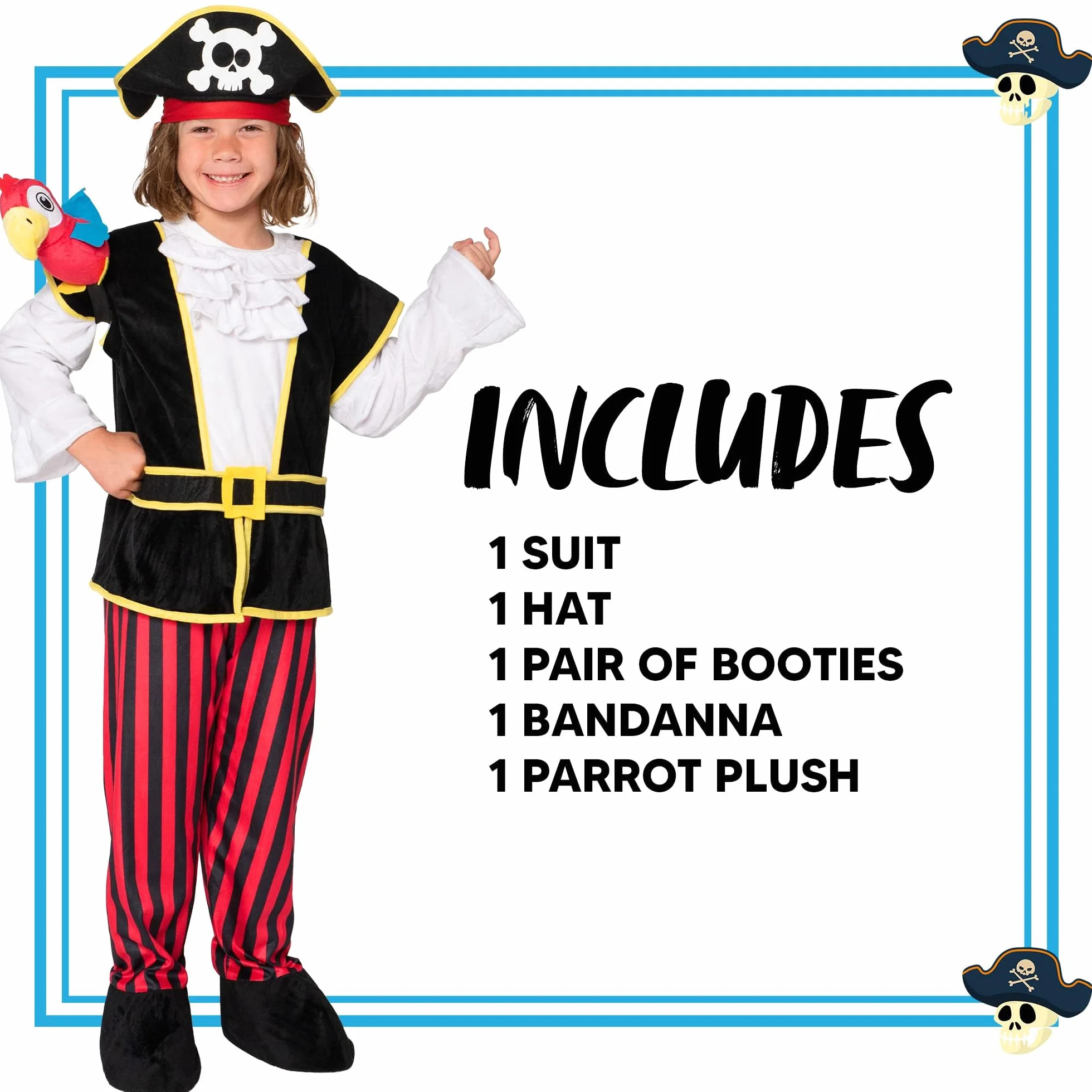 Spooktacular Creations Kostium pirata dla niemowląt na Halloween Cukierek albo psikus