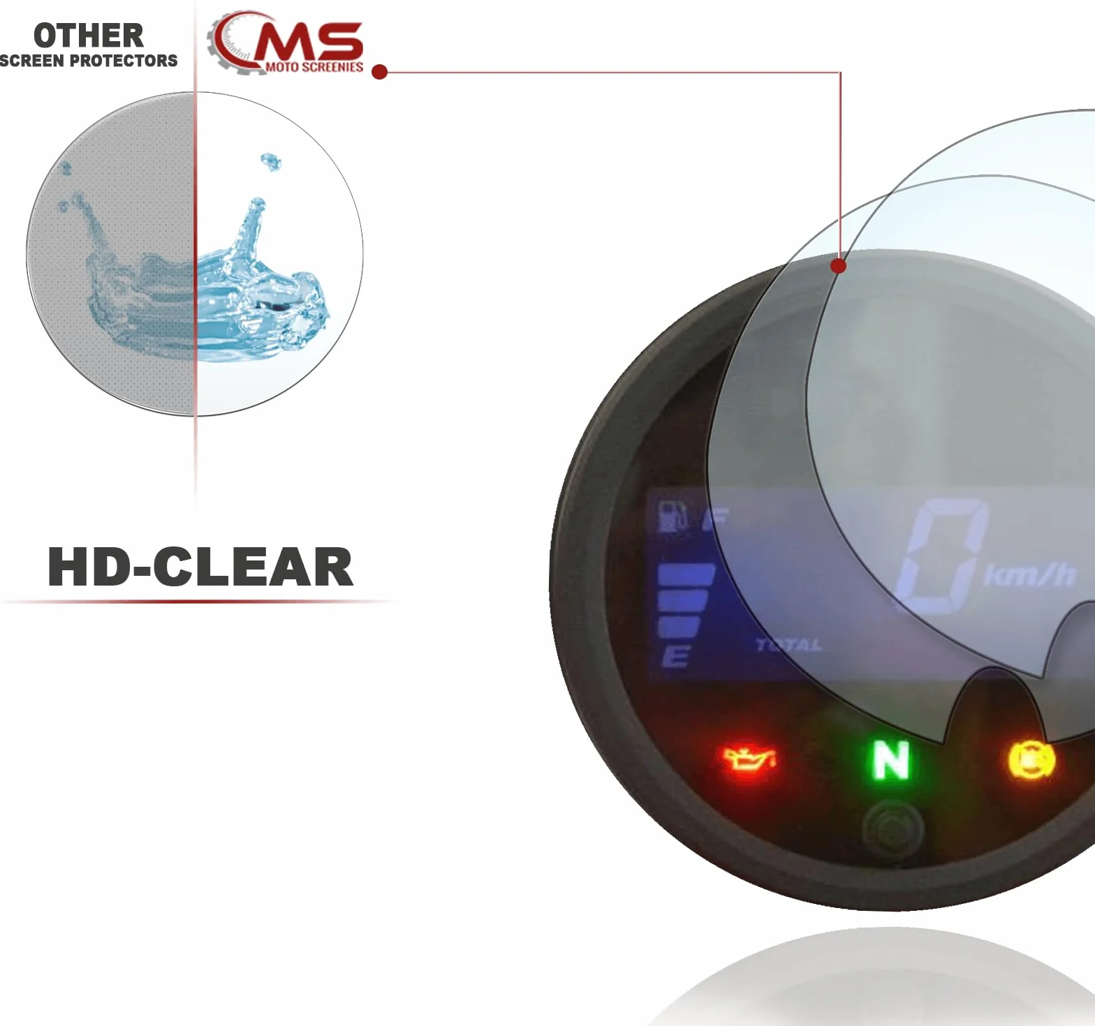 Folia ochronna na wyświetlacz prędkościomierza Honda CMX 500 Rebel 2X Ultra Clear
