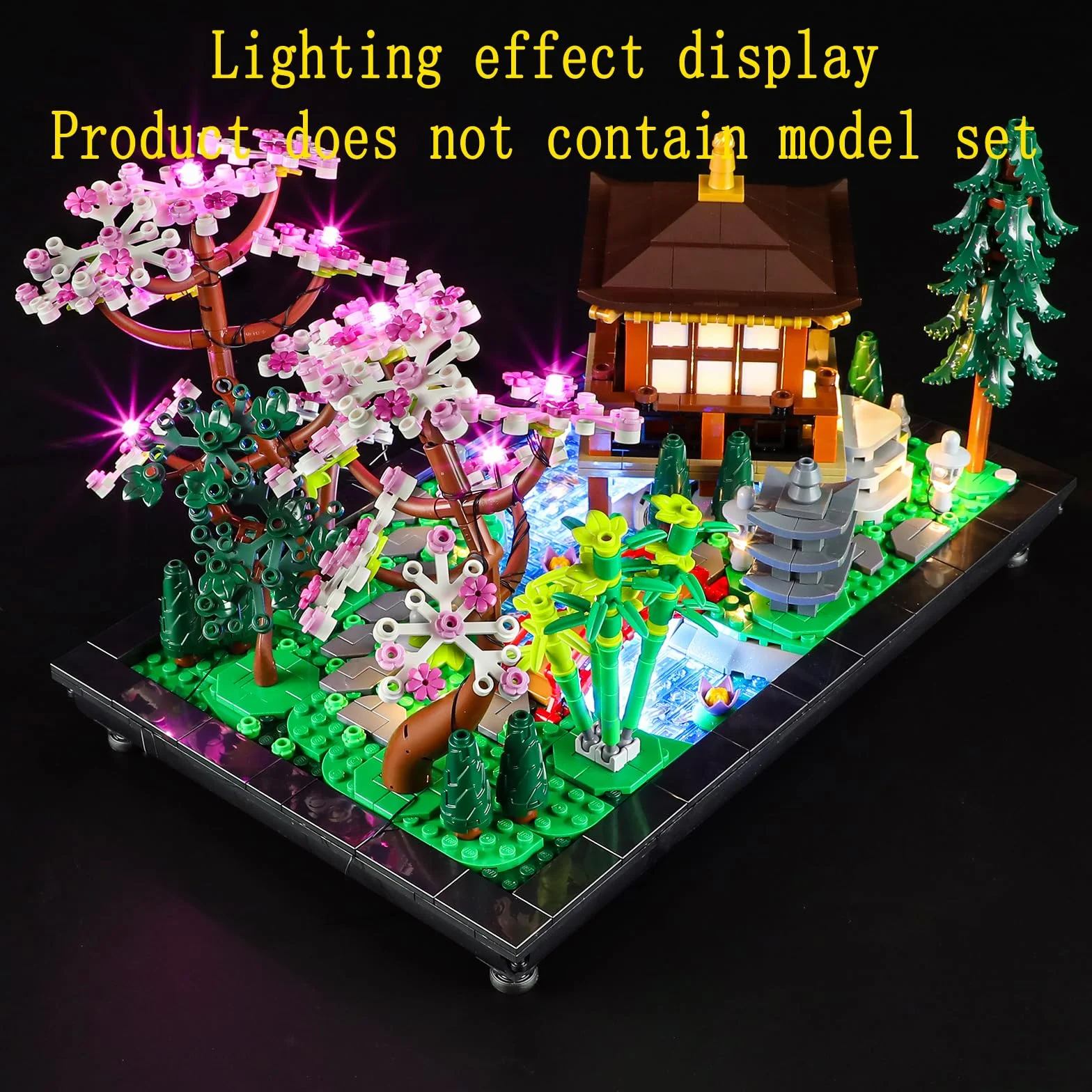 GEAMENT Oświetlenie LED Kompatybilne z LEGO Zaciszny ogród Icons 10315 Model do Składania Klocków (Zestaw Modeli Niezawarty)