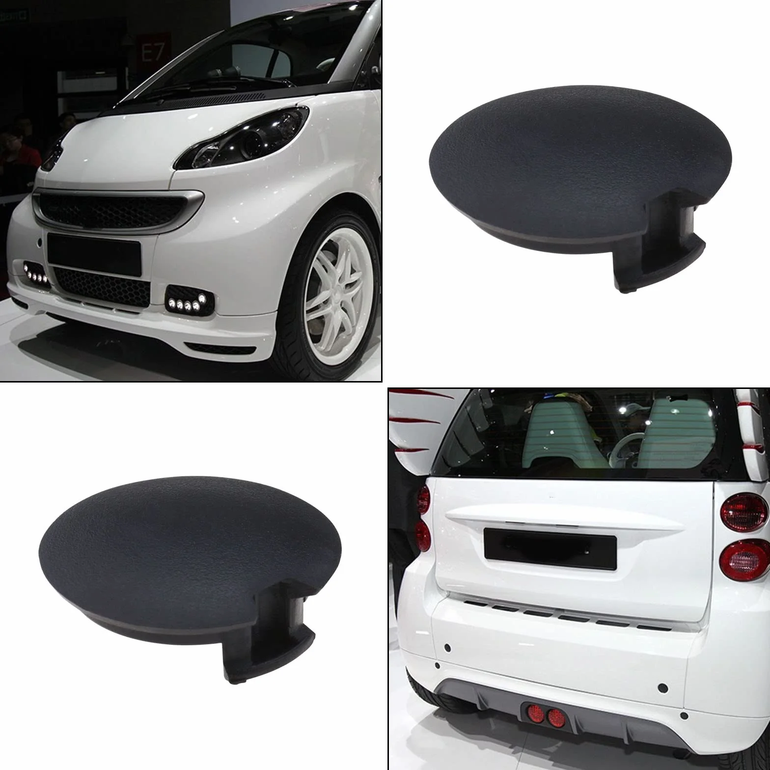 Osłona haka holowniczego zderzaka do Mercedes-Benz Smart Fortwo W451 2008-2016 plastik