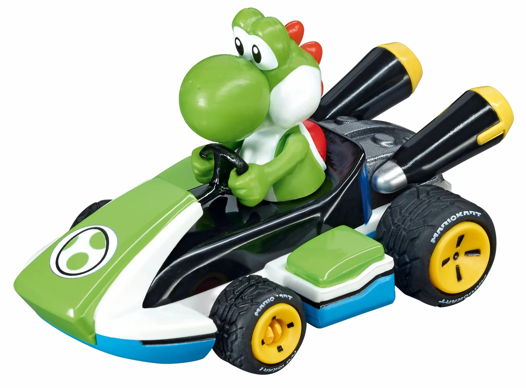 Carrera 20064035 Carrera GO!!! Mario Kart Yoshi tory wyścigowe i licencjonowane wyścigówki do 2 graczy dla chłopców i dziewcząt od 6 lat i dorosłych