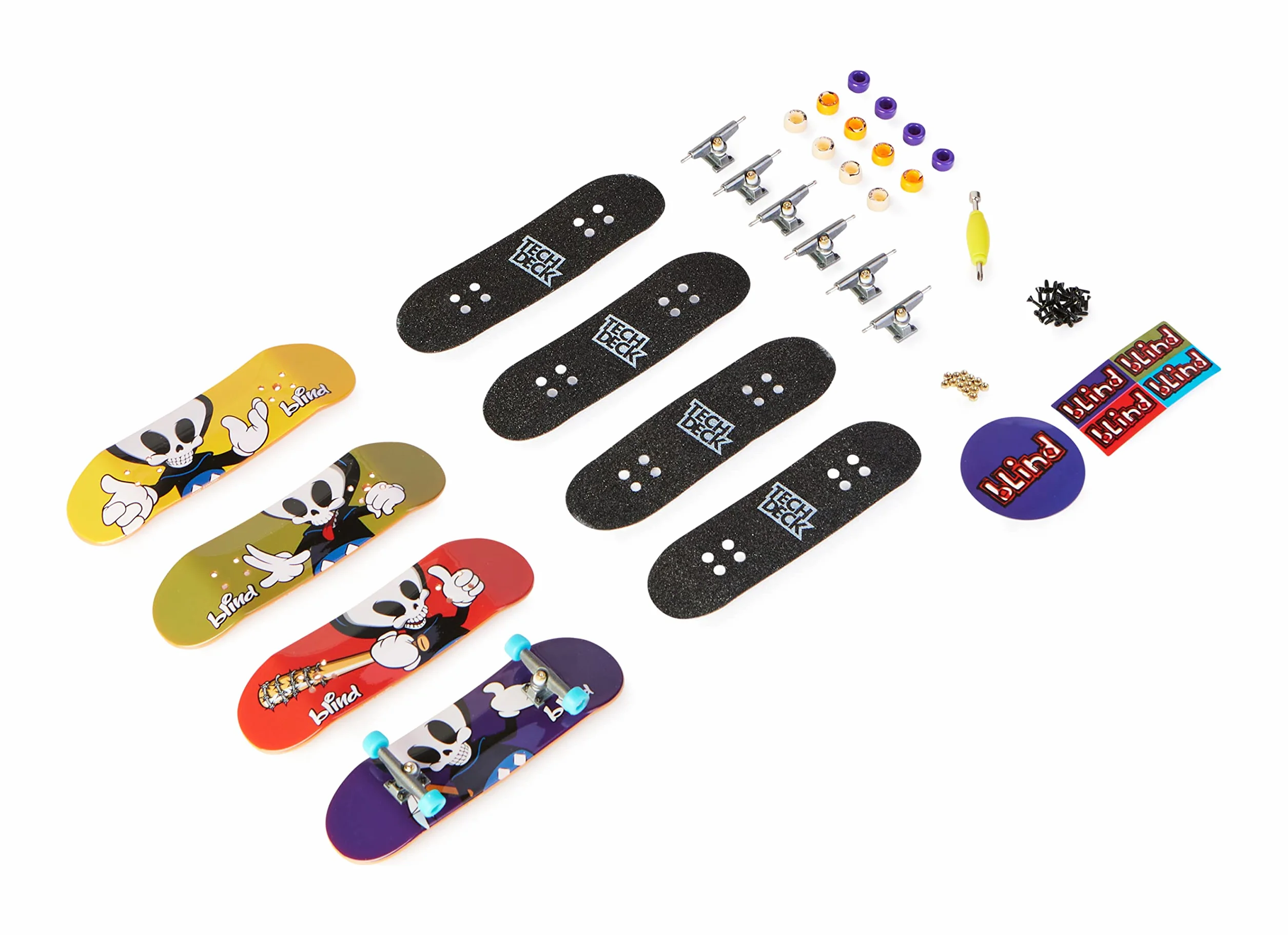 Tech Deck 96mm Fingerboards Ultra DLX 4-Pack (Styles Vary), Kids Christmas Toy Gifts for Boys and Girls Ages 6 and up