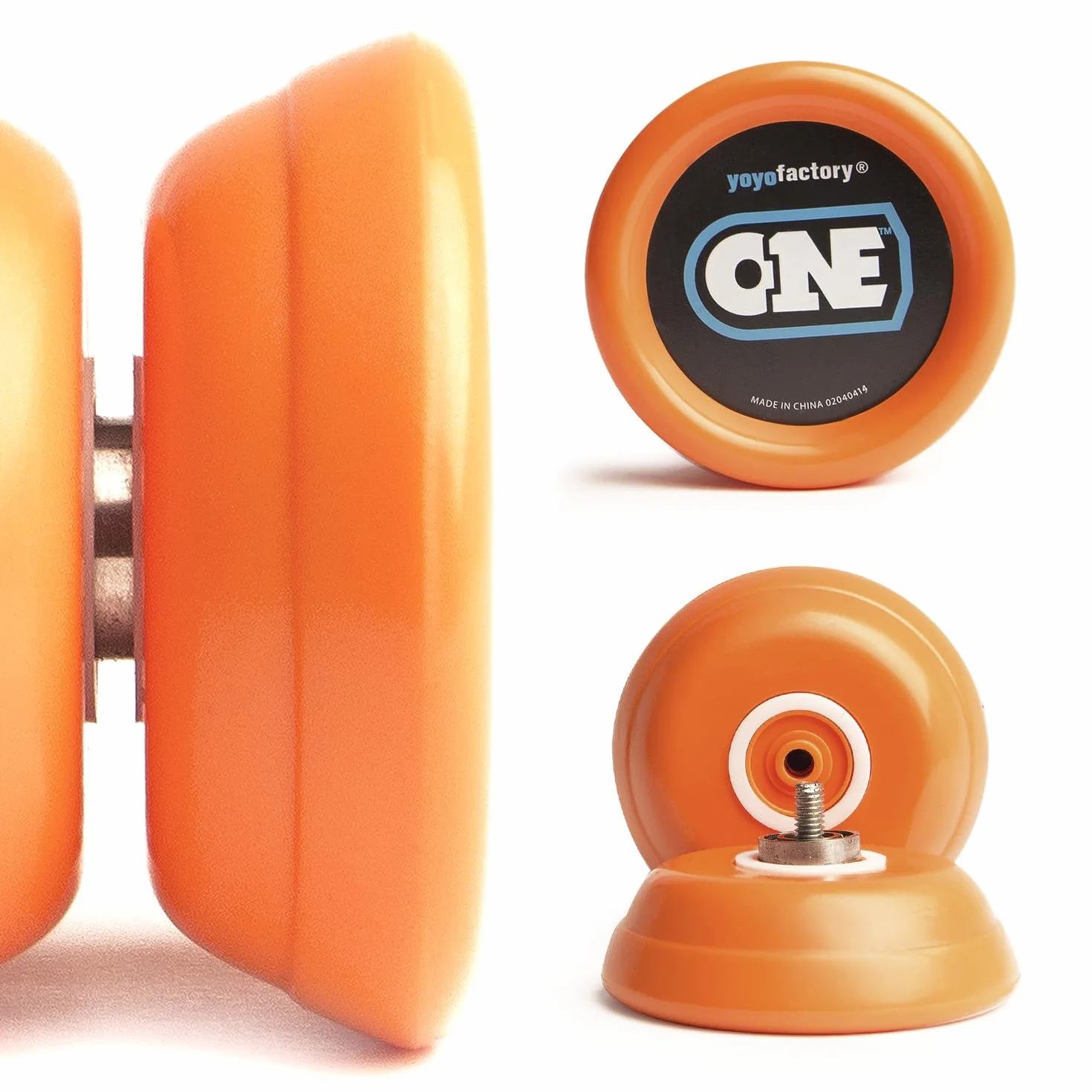 YoyoFactory ONE Yo-Yo - Pomarańczowy (od początkującego do profesjonalisty, nowoczesna wydajność YoYo, metalowe łożyska kulkowe, sznurek i instrukcja w zestawie)