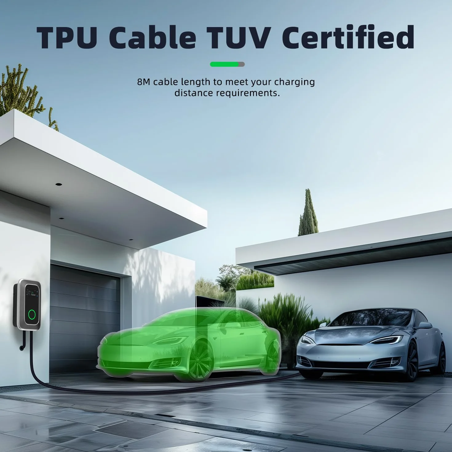 S1 Stacja ładująca do pojazdów elektrycznych 7kW 12M 32A Jednofazowa stacja ładująca IP66 Typ 2 IEC 62196-2 - Szybka ładowarka EV Wallbox