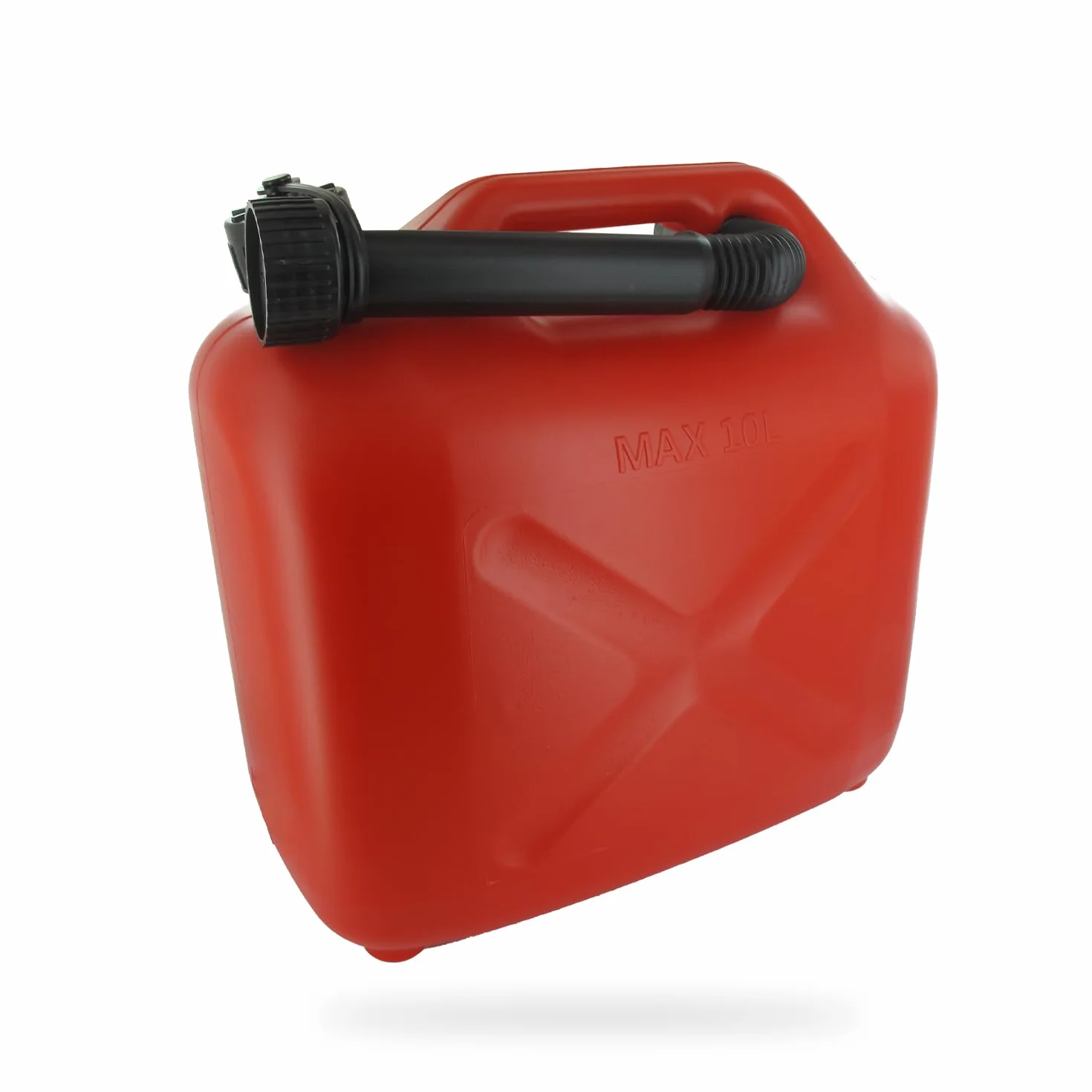 Kanister 10 l – plastikowy kanister z lejkiem – standard UN-Standard do transportu towarów niebezpiecznych