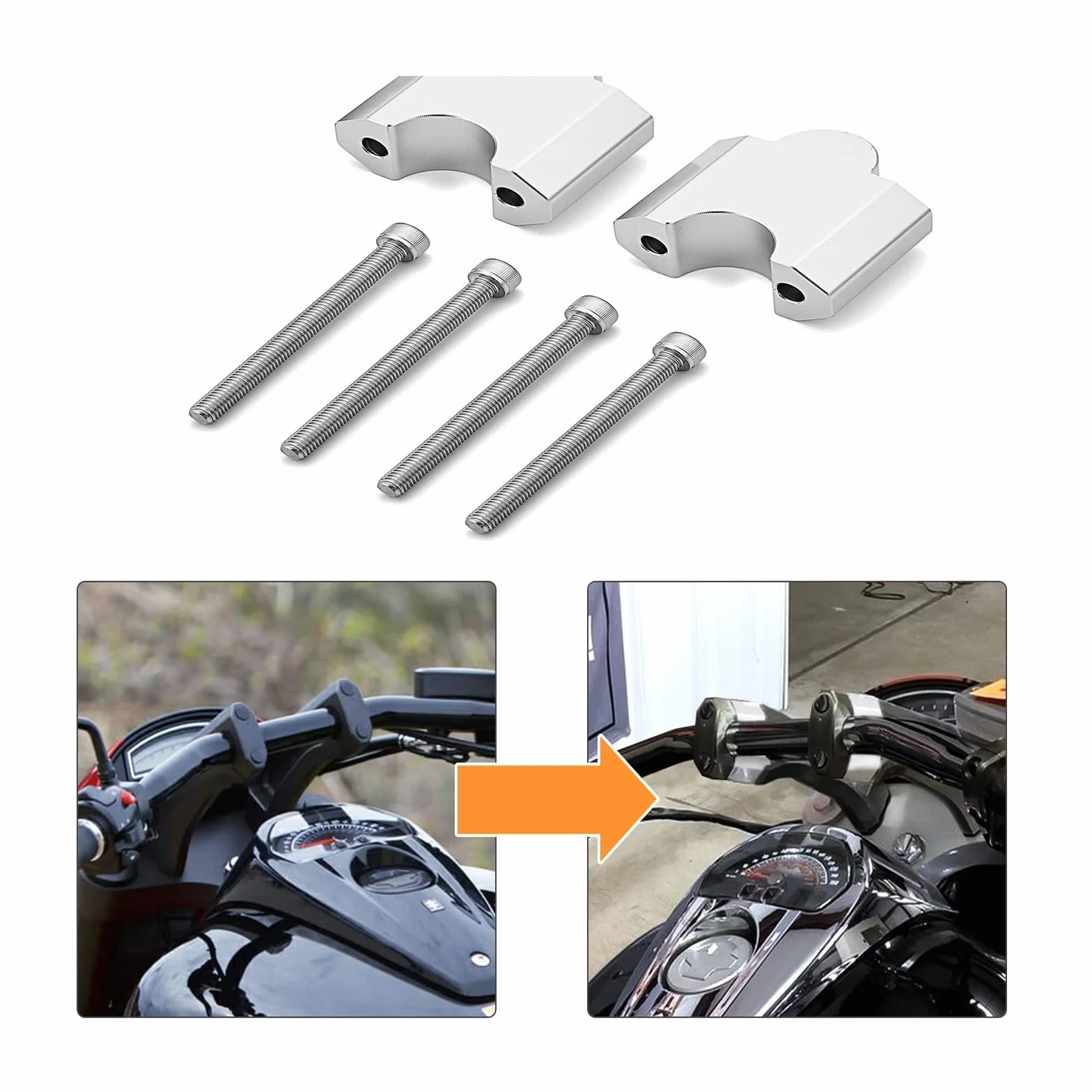 Dla Suzuki Dla M1800R Dla VZR1800 2006-2022 Kierownica Motocykla Aluminium 2 "zacisk Uchwytu Kierownica Riser Spacer Akcesoria Do Stylizacji