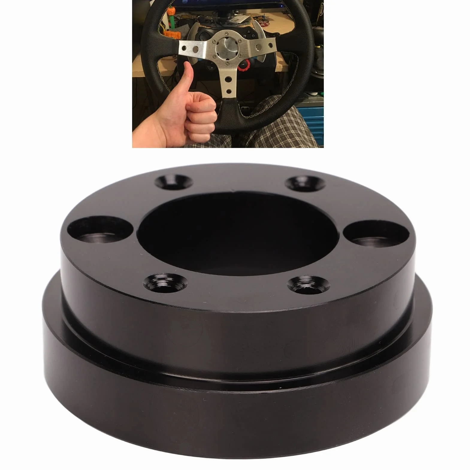 Zestaw Adaptera Piasty Kierownicy ze Stopu Aluminium 70mm do G25 G27 G29 G920 13-14in Kierownica