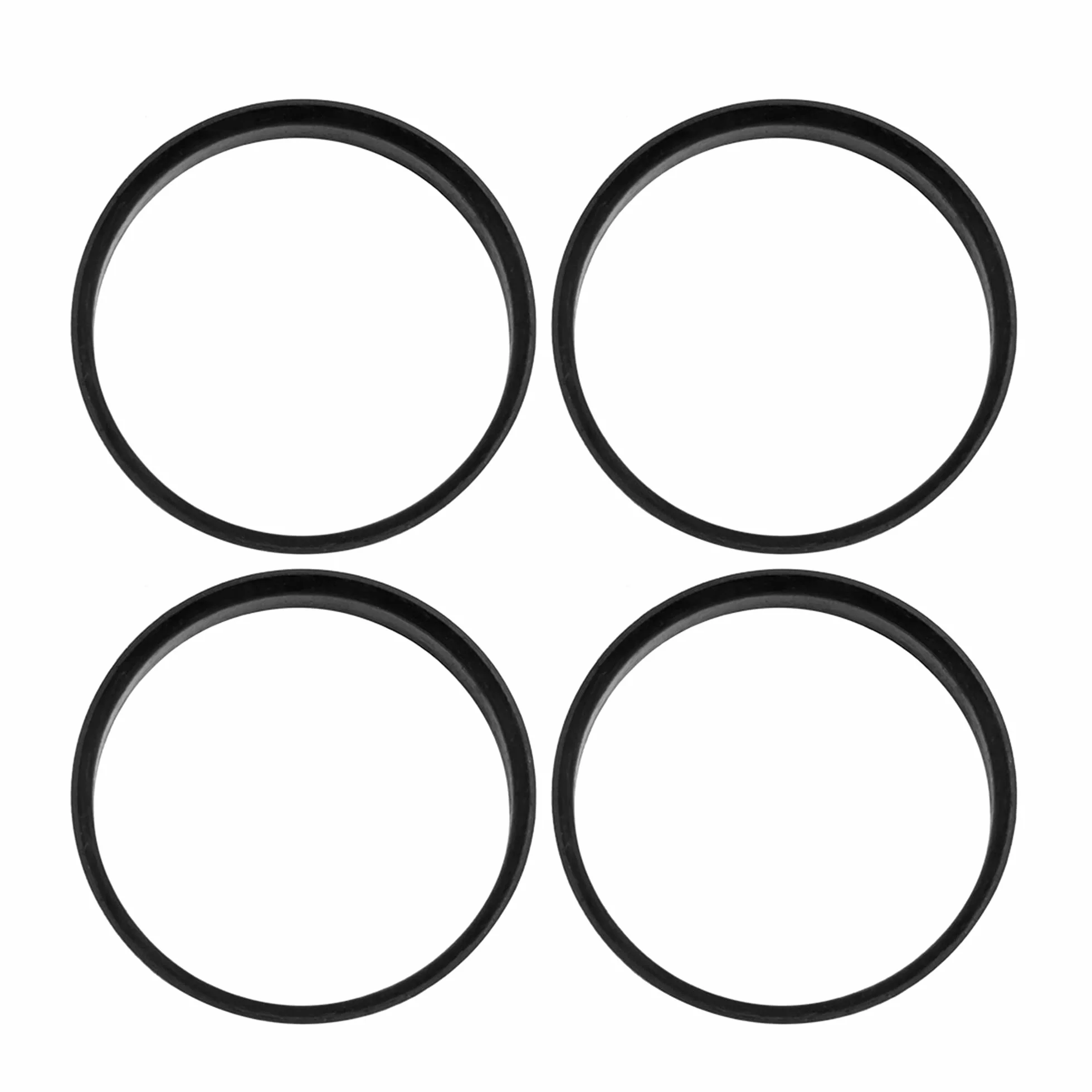 4 x plastikowe pierścienie centrujące felg 67,1 mm na 66,1 mm czarne
