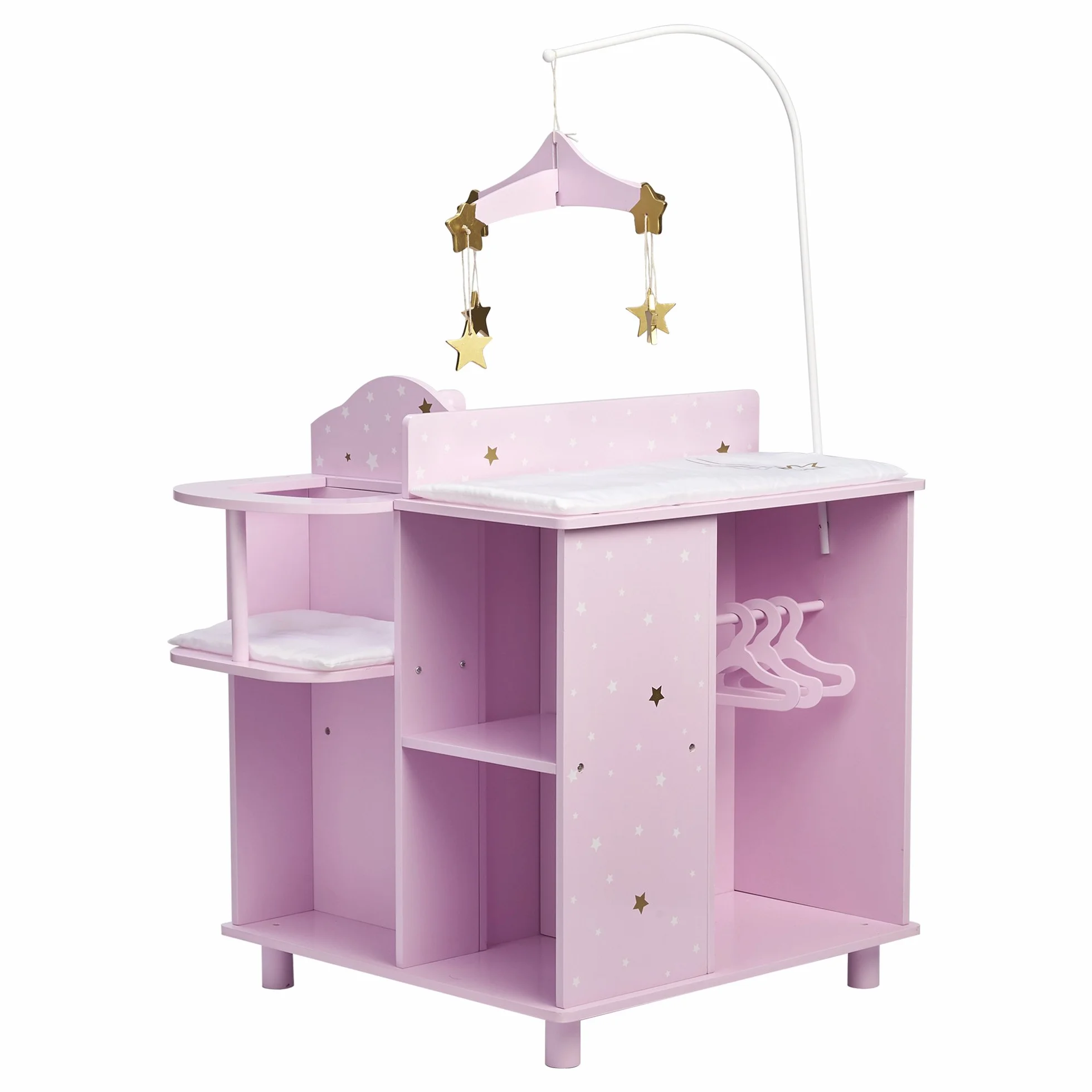 Olivia's Little World Liliowy Przewijak i Schowek dla Lalek TD-0203AP | Meble dla Lalek