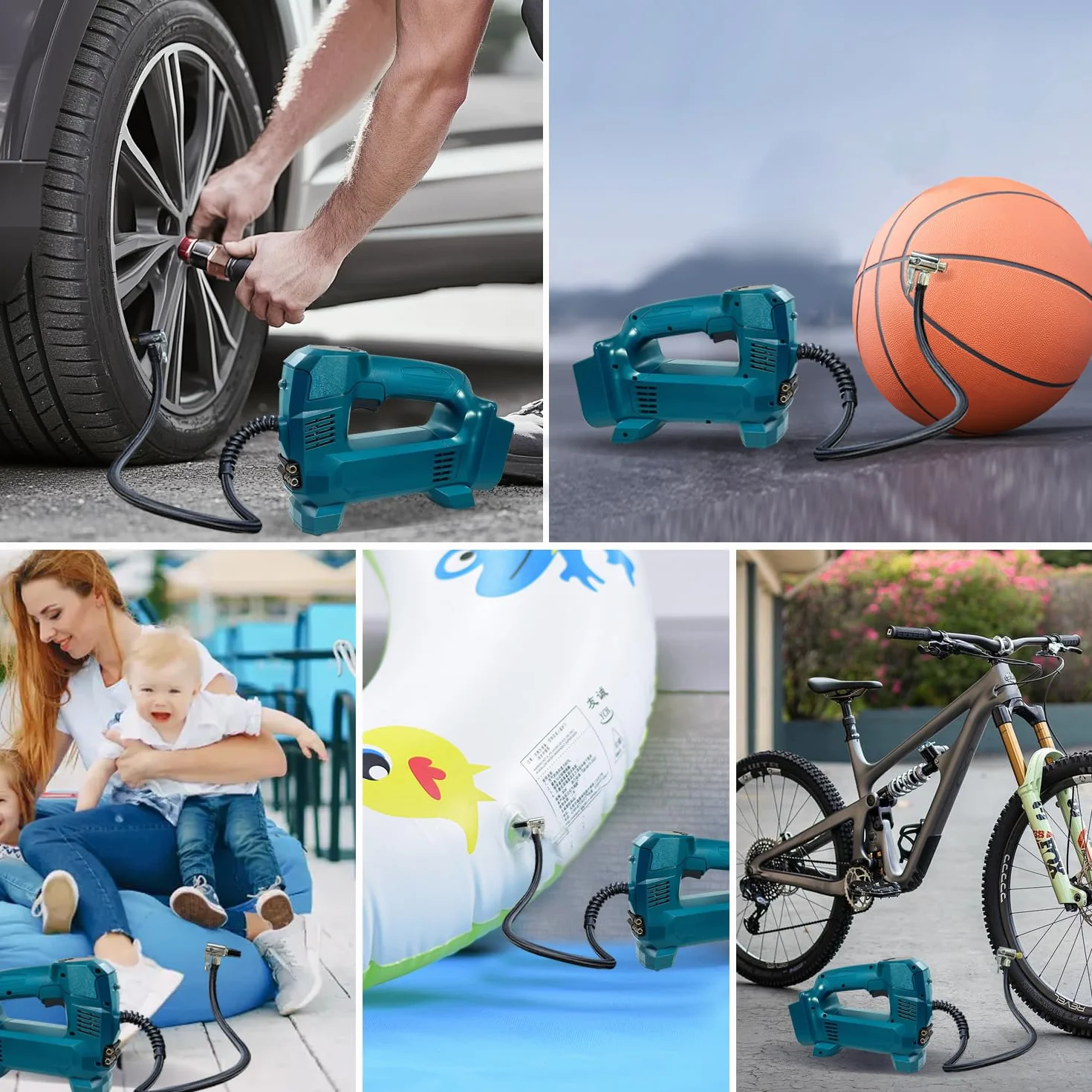 Sprężarka akumulatorowa Bosch Professional 18 V 150 PSI 10,3 bar przenośna do samochodu