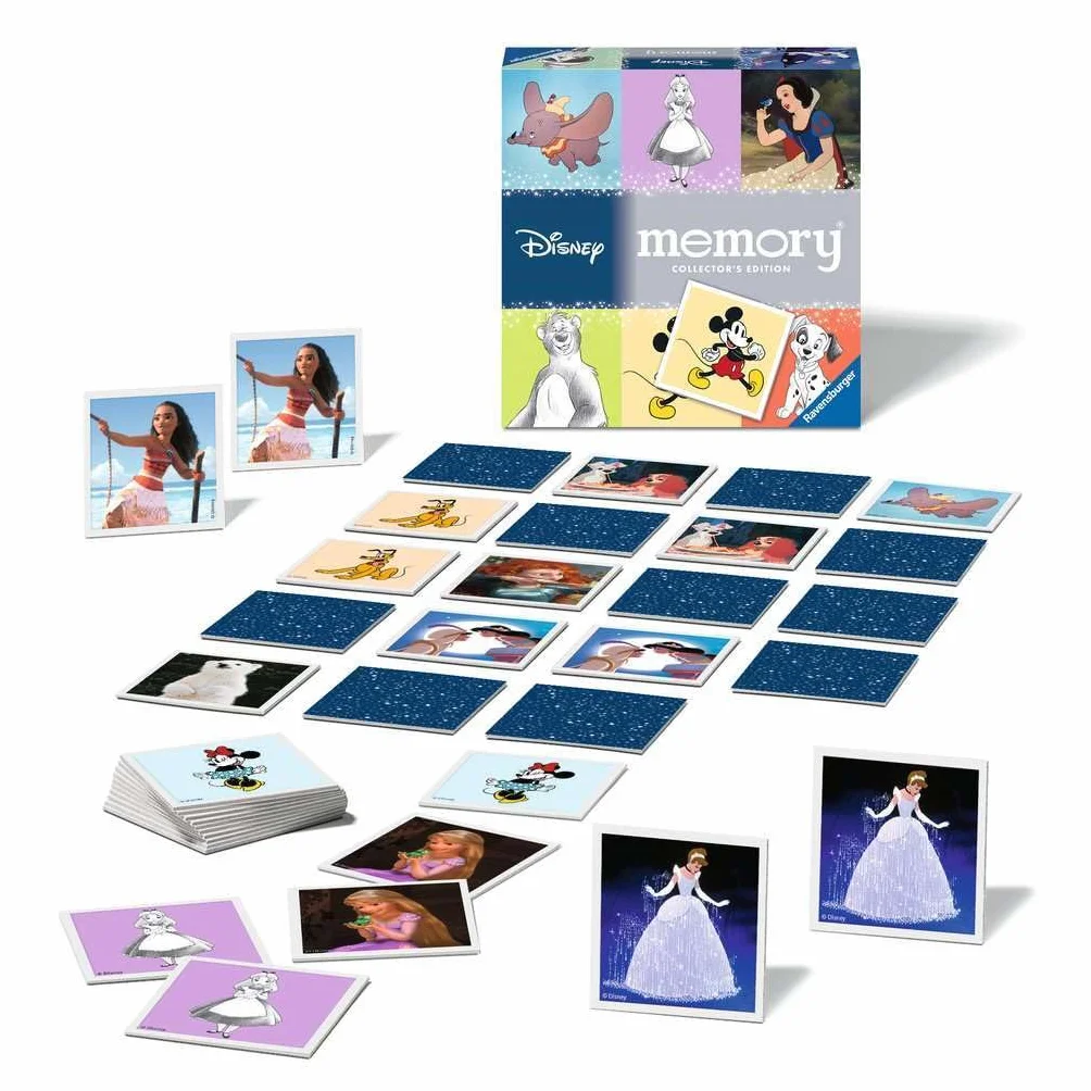 Ravensburger Collectors' memory® Disney - 27378 - Das weltbekannte Gedächtnisspiel mit wunderschönen, funkelnden Bildkarten, ein einzigartiges memory® für große und kleine Disney-Fans