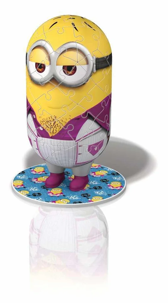 Ravensburger 3D Puzzle 11229 - Minion Disco - Minion-Figur zum Puzzeln in 3D - Sammelobjekt für Minion Fans ab 6 Jahren: Erlebe Puzzeln in der 3. Dimension