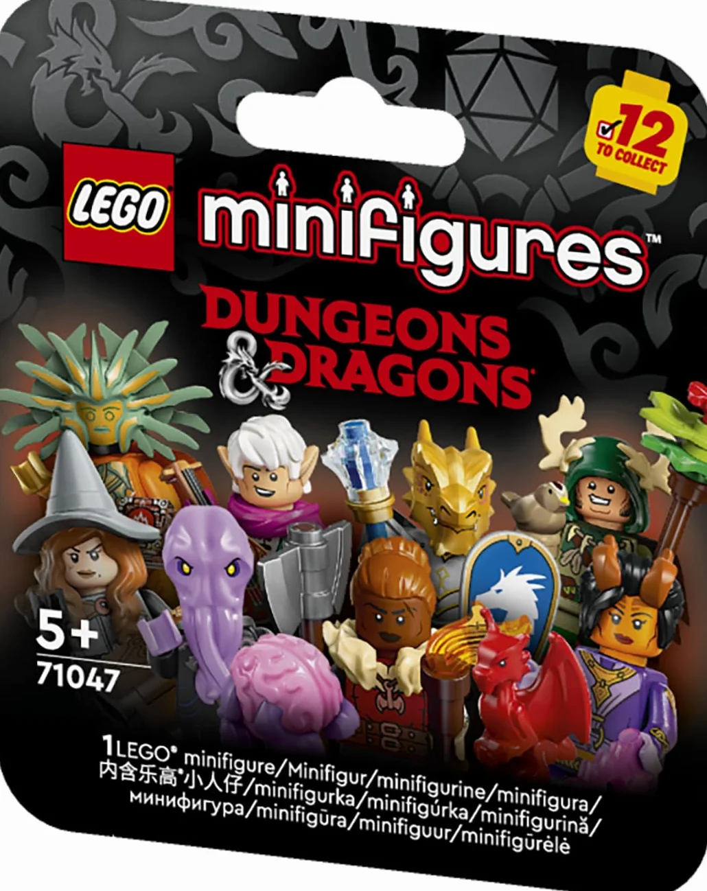 LEGO Minifigurki Dungeons & Dragons, Zestaw Kolekcjonerskich Figurek dla Dzieci, 1 z 12, Losowa Zabawka dla Dziecka, Pomysł na Prezent dla 5-latków, dla Fanów Gier DND, RPG i Fantasy, 71047