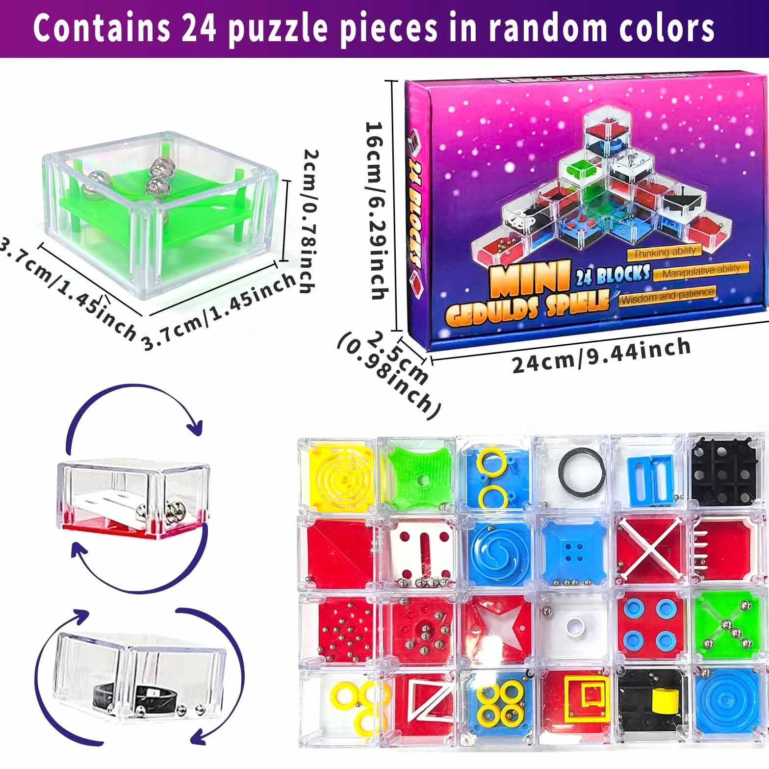 24 gry cierpliwego rozwoju dla dzieci, mini gra umysłowa, logika, zręczność, pacjenci, zabawka edukacyjna, małe puzzle, urodziny