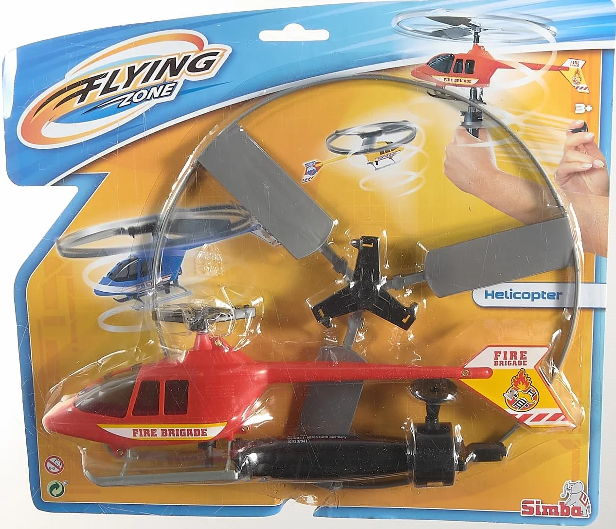 Simba 107207941 - helikopter gra lotnicza, 3-krotnie posortowana, dostawa obejmuje tylko jeden artykuł, policja, straż pożarna, ratownictwo górskie, starter z linką, na zewnątrz, od 3 lat,