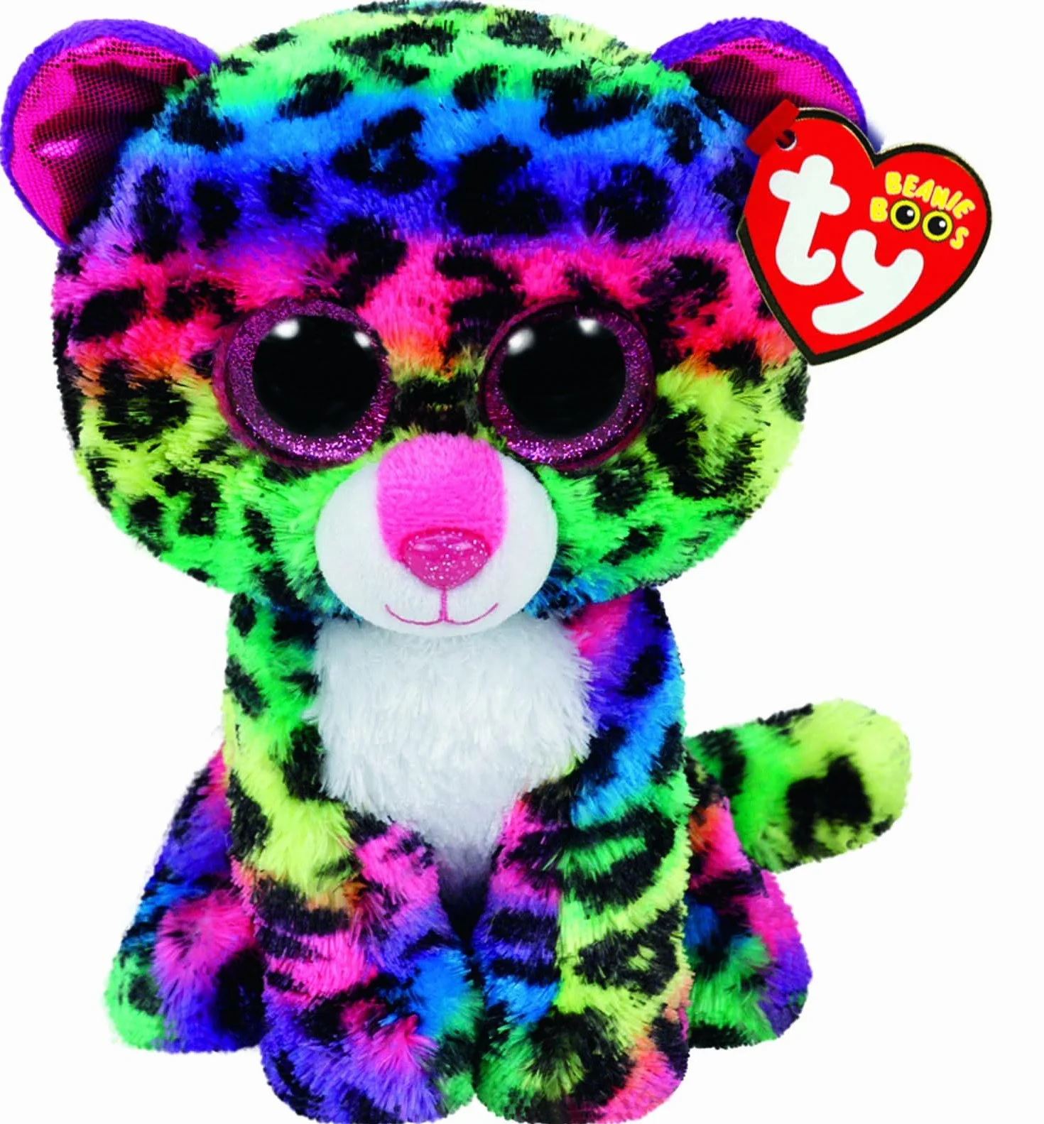 Beanie Boos Dotty teczowy lampart 15 cm