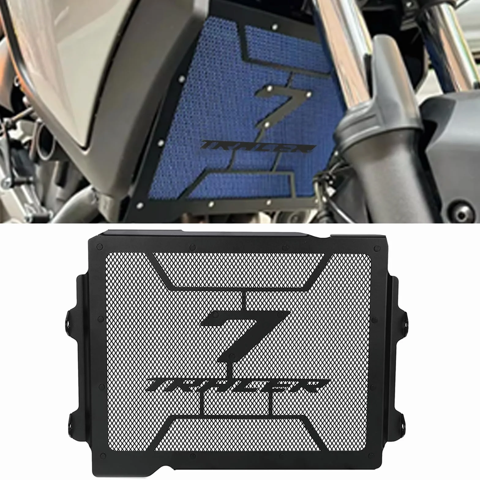 Tracer 7/700 Osłona Chłodnicy Motocyklowej dla TRACER 7 GT Tracer 700 2016-2021 2022 2023 2024 - Czarny