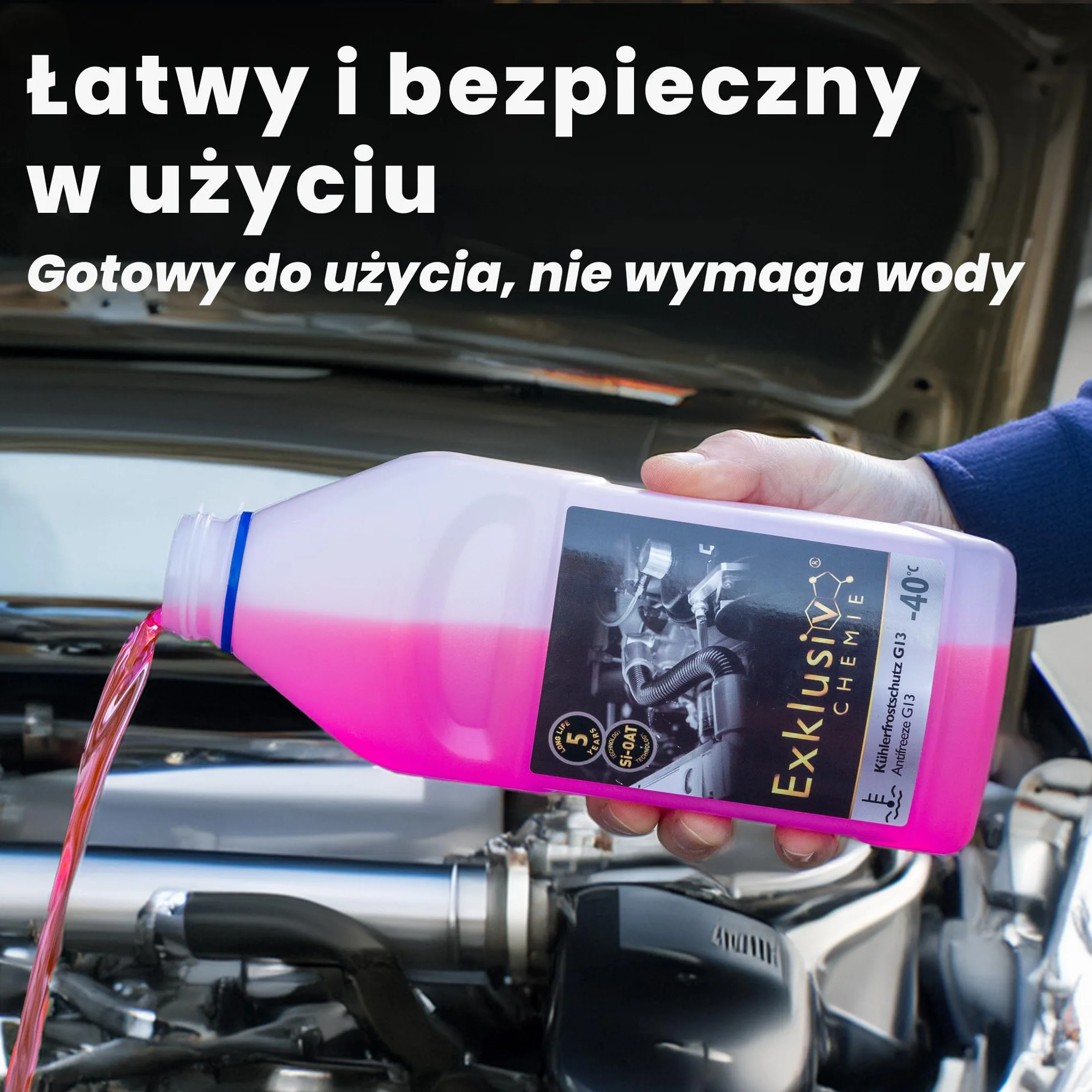 Płyn do chłodnic G13 1000ml -40° Gotowy do użycia