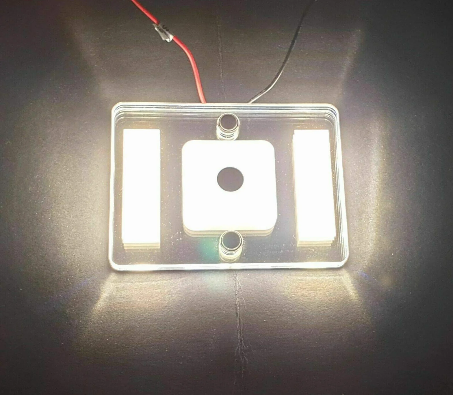 Lampa Sufitowa plafon LED 12V 24V wewnętrzna do montażu powierzchniowego do Kampera, Przyczepy Kempingowej Łodzi w Kolorze Srebrnym z Lustrzanym Wykończeniem