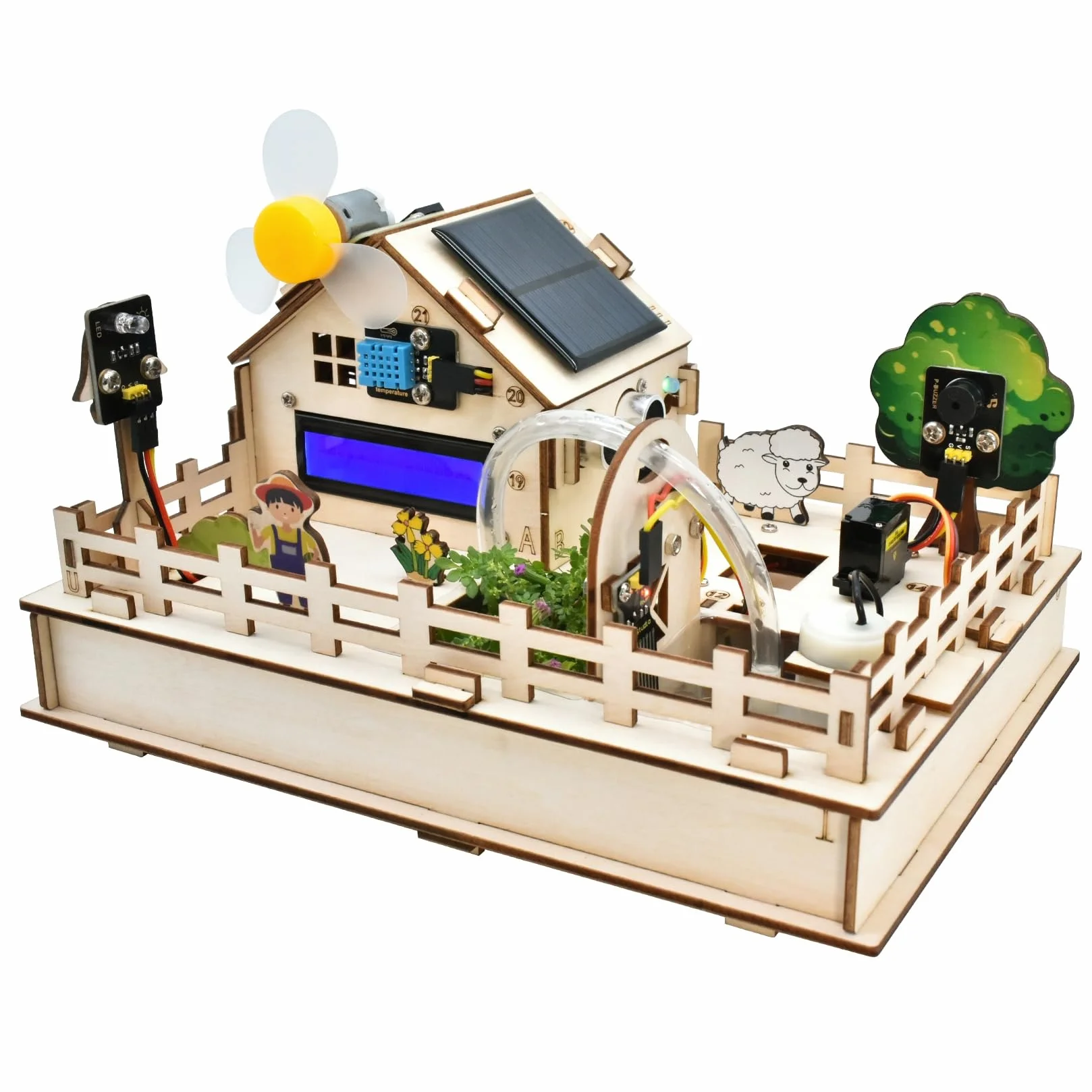 KEYESTUDIO ESP32 IoT Smart Farm Starter Kit for Arduino and Scratch Programming, DIY Sensor Kit