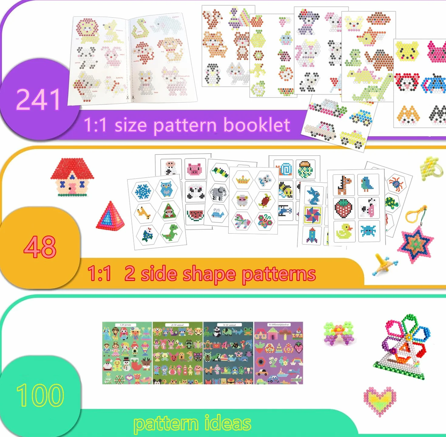 Zestaw do uzupełniania pereł wodnych, 4000 koralików, 28 kolorów, magiczna woda, 389 wzorów, nietrujące, z akcesoriami dla początkujących, zabawka DIY