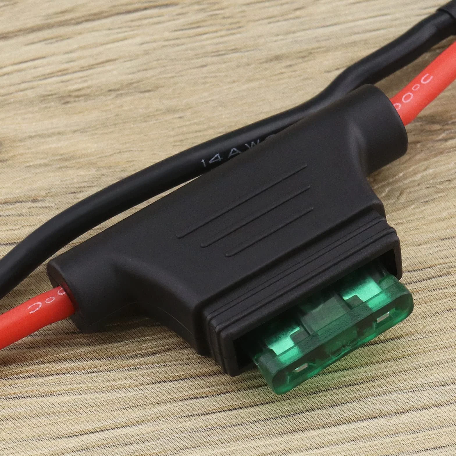 Kabel przedłużający XT60 męski na XT60 żeński z bezpiecznikiem 30 A 14 AWG przewód silikonowy do rowerów elektrycznych drona RC samochód quadcopter ładowarka akumulatora