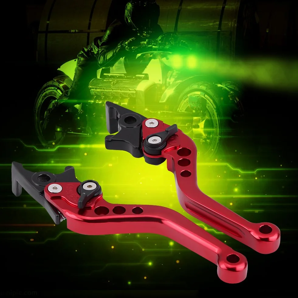 EBTOOLS Ruckus levers clutch podniesienie KX250 podwójna dźwignia hamulca 1 para motocykl skuter CNC czerwona