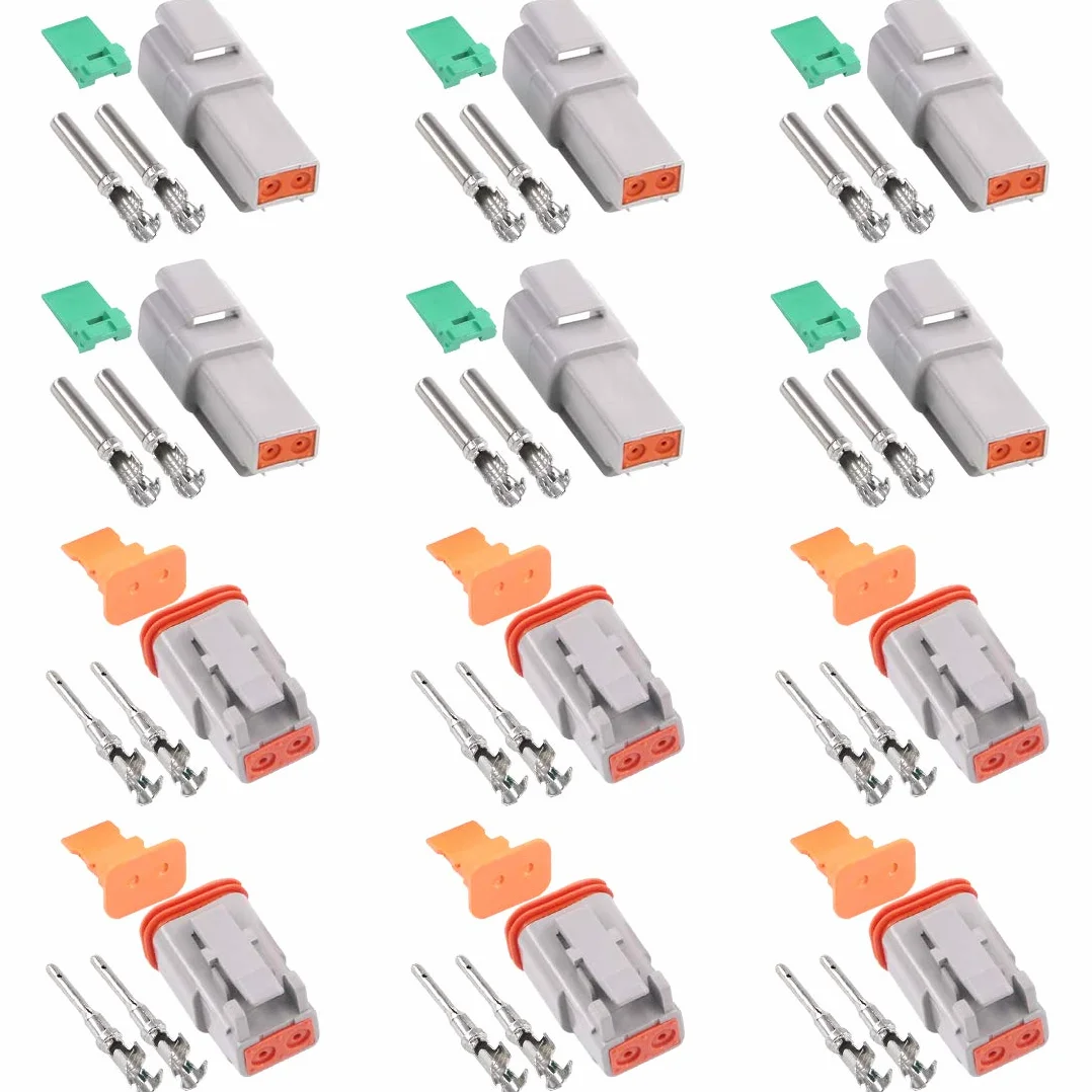 Glarks 2-biegunowy wodoodporny przewód elektryczny złącze 22-16AWG