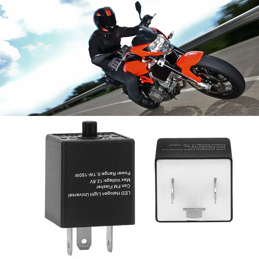 Przekaźnik kierunkowskazu LED 12V 24V 3-PIN regulowany do samochodu motocykla