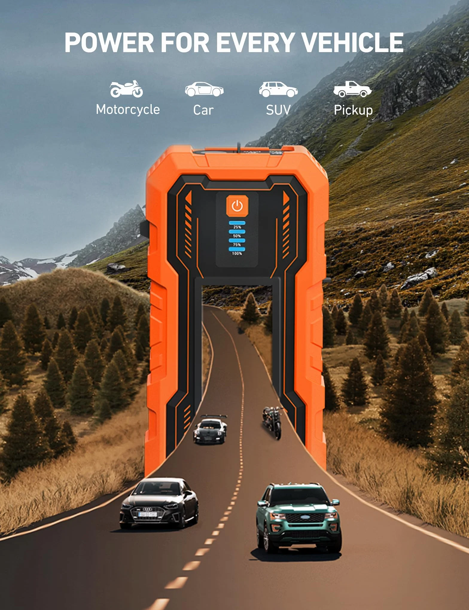 AstroAI S8 Pro Jump Starter Power Bank, 3000 A, 12 V Przenośny Rozrusznik Awaryjny