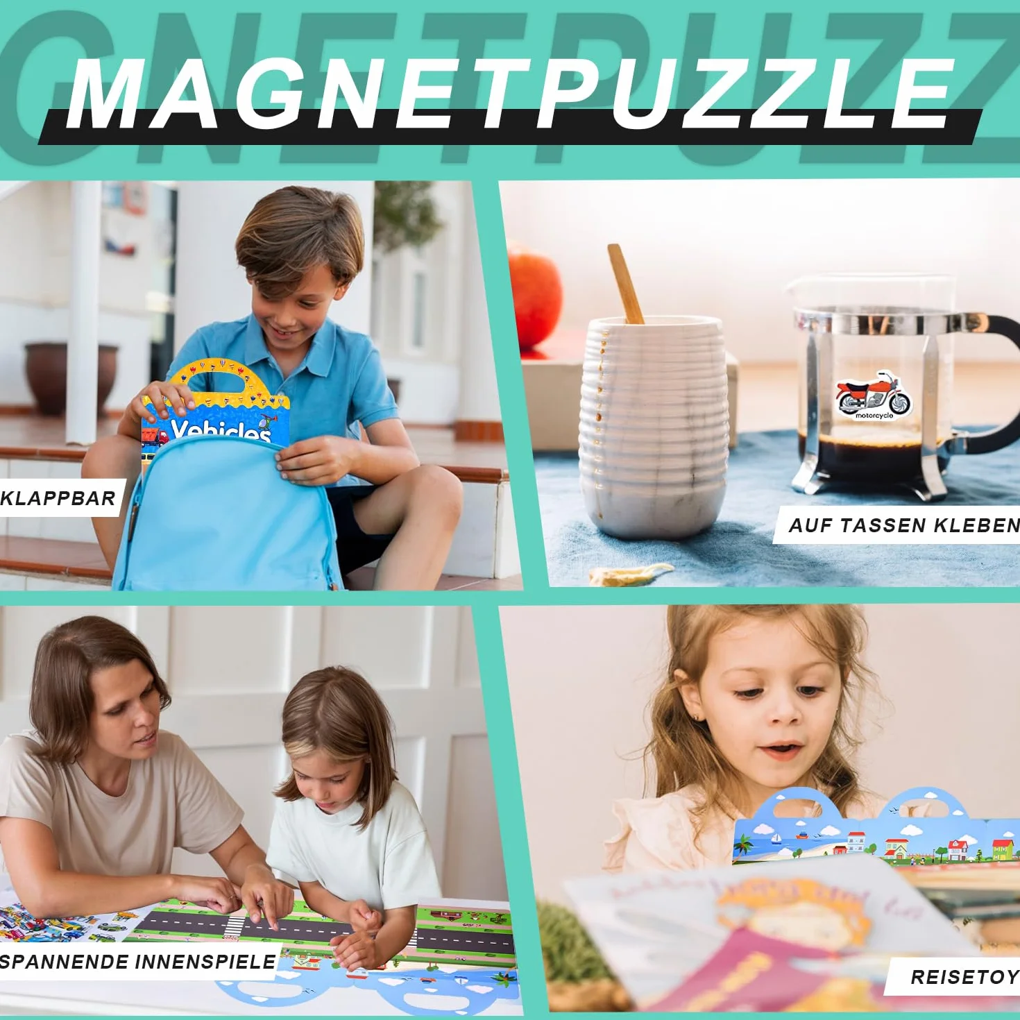 Wielokrotnego użytku album na naklejki z znakami drogowymi, album na naklejki od 2 lat, naklejki podróżne i edukacyjne sensoryczne zabawki edukacyjne