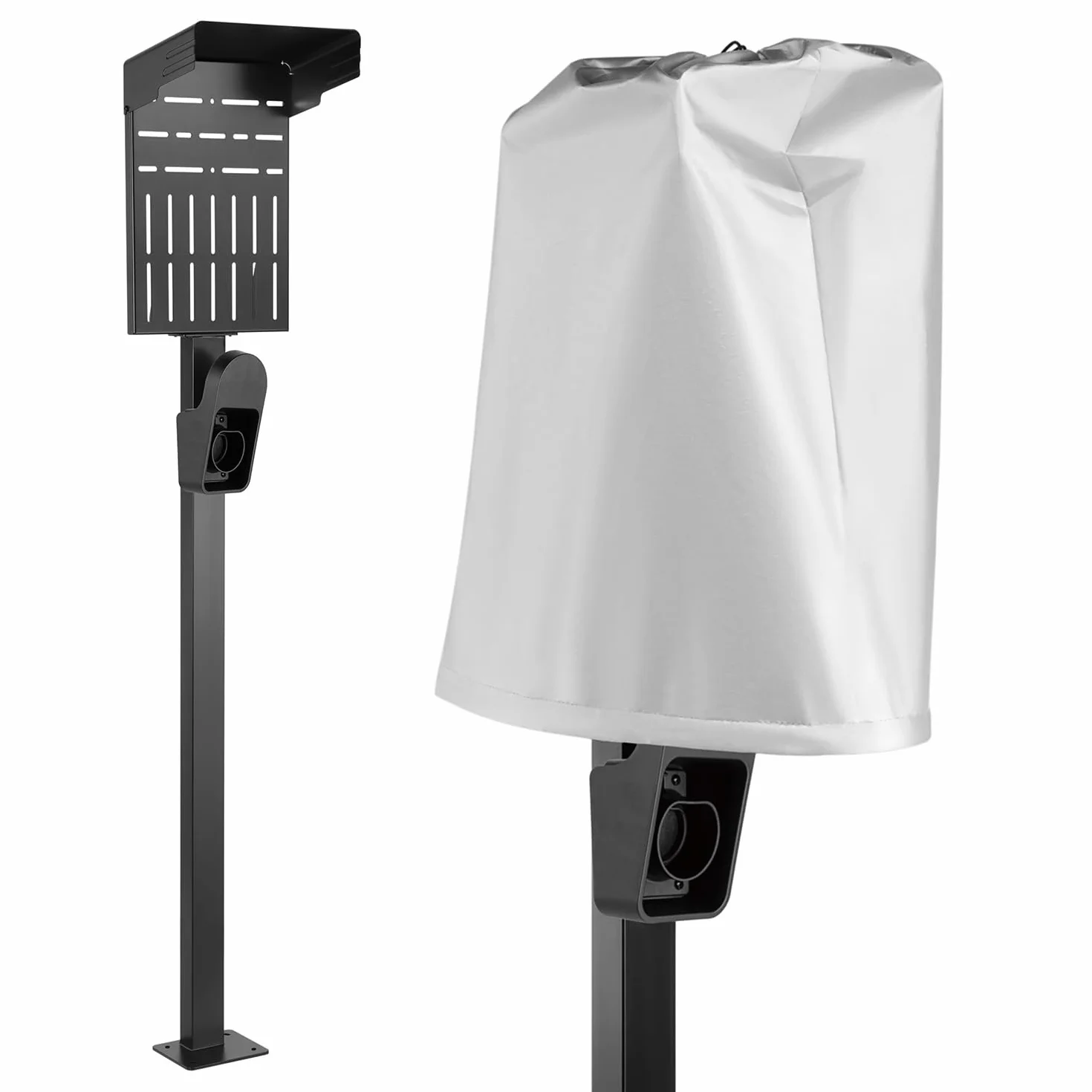Maclean MCE456 Zewnętrzny Stojak do Ładowarek EV, Stalowy, 15kg