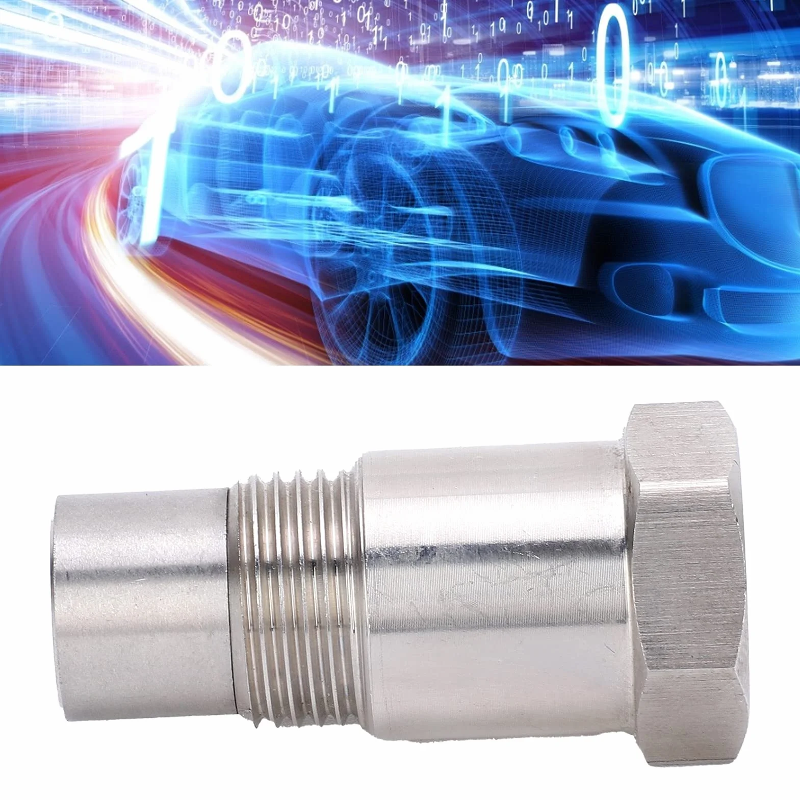 Adapter Dystansowy Czujnika Tlenu M18 x 1,5 Stal Nierdzewna O2 Czopowy Konwerter Katalityczny