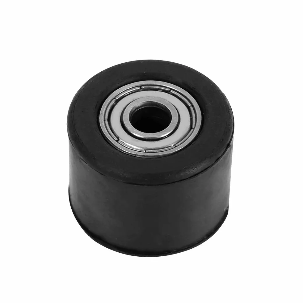 Rolka Koła Pasowego łańcucha, Rolka Napinacza łańcucha 8mm Prowadnica Koła Pasowego do Motocykla Enduro Bike Enduro (czarny)