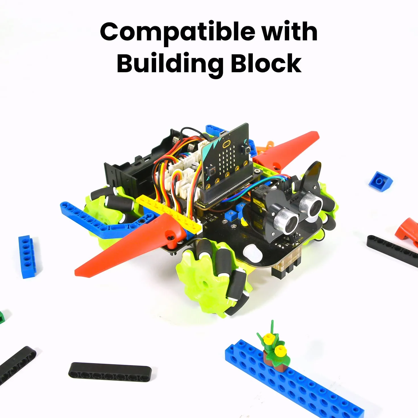 KEYESTUDIO Zestaw robota do Arduino IDE, Smart Home RV Car Kit z UNO R3 | inteligentny zestaw robota STEM | zestaw IoT z modułem Line-Tracking, czujnikiem ultradźwiękowym, projektem muzycznym itd. 13 funkcji