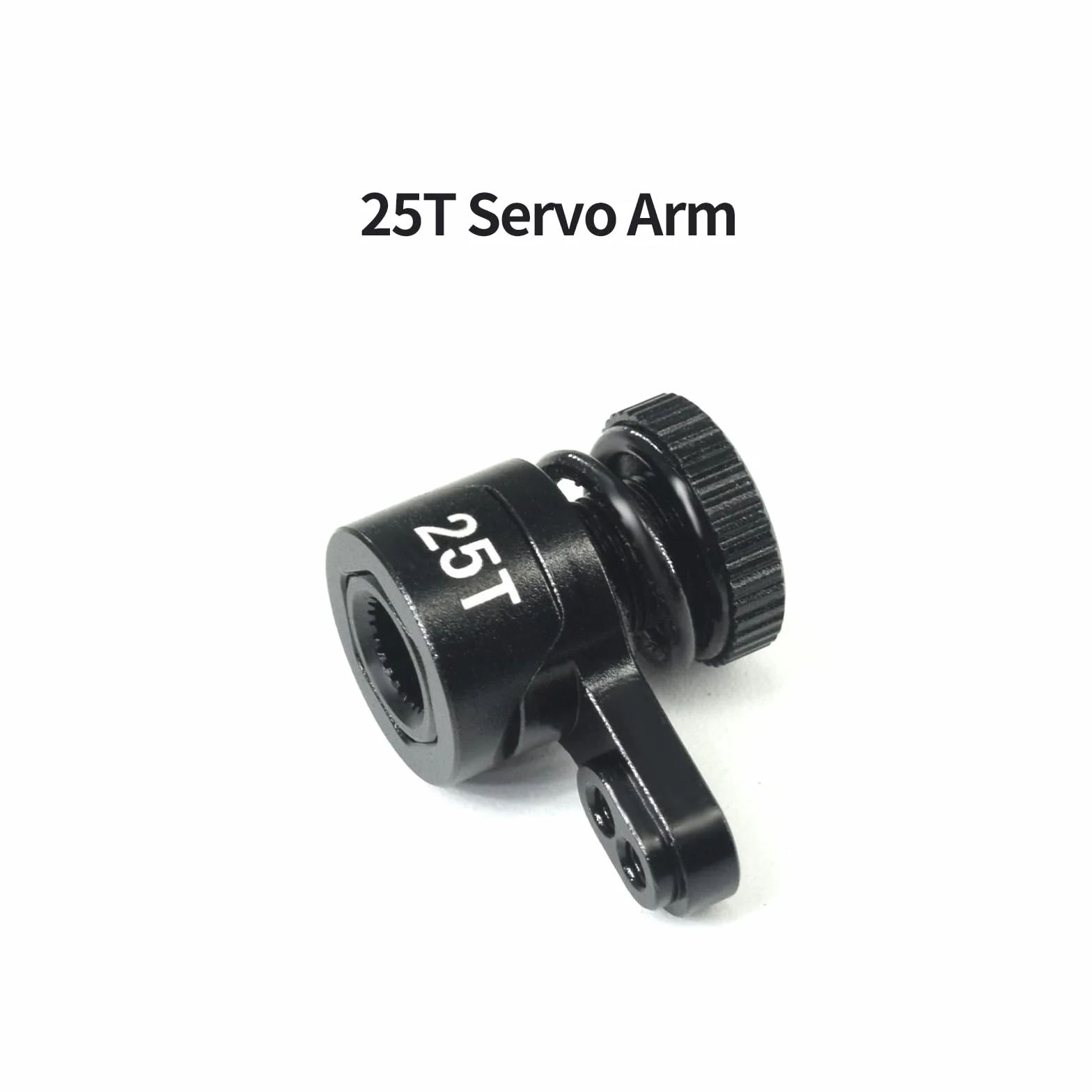 JOYSOG Ramię serwo 25T do ARRMA 1/18 Granite Grom/1/18 Typhon GROM/1/18 Mini LMT 4X4/1/18 UTB18 Capra ulepszone części (czarne)