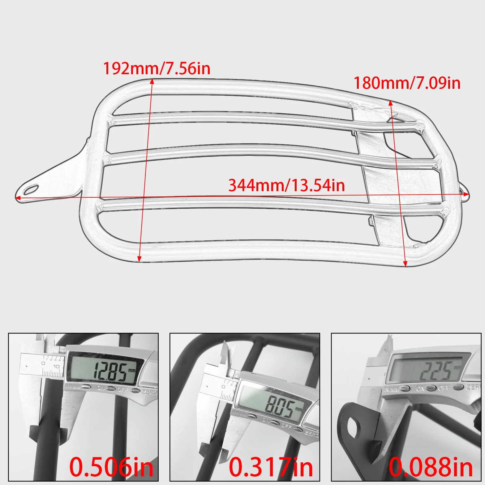 WOOGA Części motocyklowe tylne Fender Solo Seat bagażnik wspornik regałowy uchwyt pasuje do Ho&n&da Rebel CMX 1100 CMX1100 Rebel akcesoria 2021/2022/2023 2024 2025