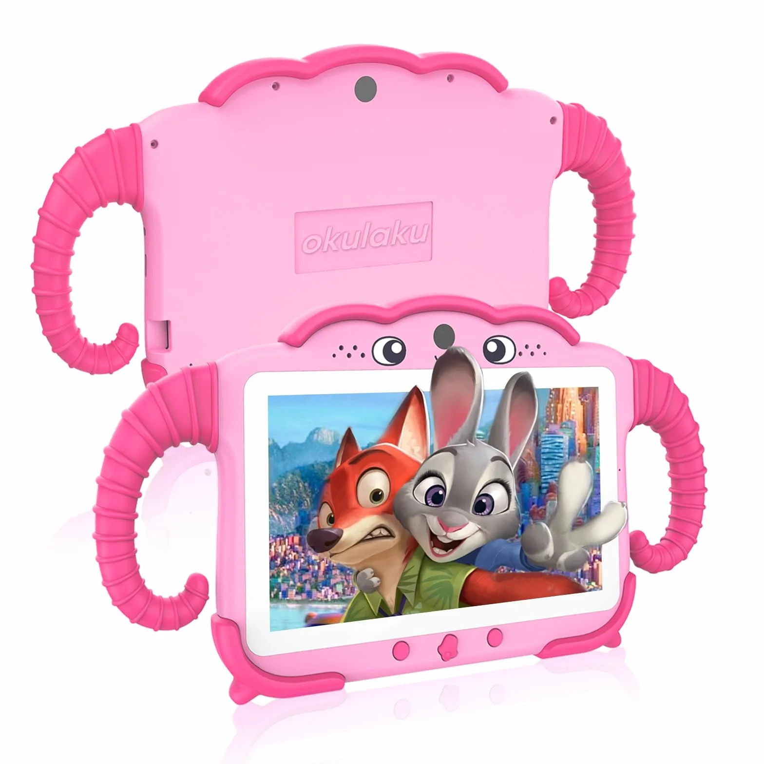 Tablet dziecięcy 7 cali, tablet dla dzieci 2 GB + 64 GB Quad Core, tablet dla dzieci z zabezpieczeniem przed dziećmi, fabrycznie zainstalowane oprogramowanie dla dzieci, podwójny aparat dla