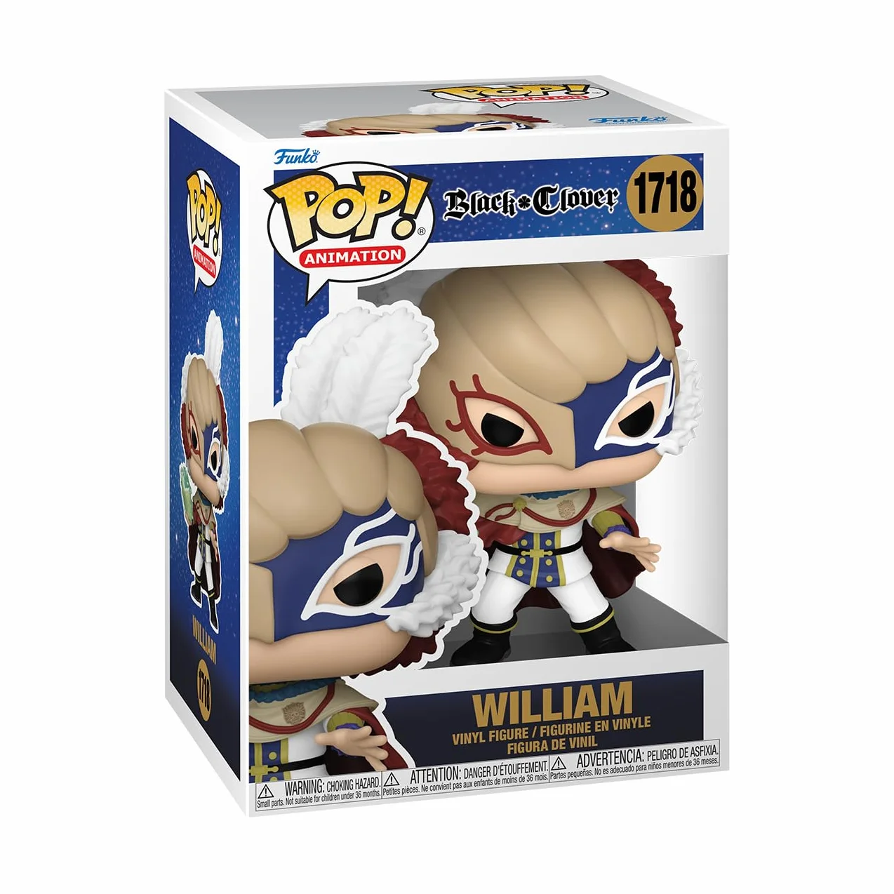 Funko POP! Animation: Black Clover - William Vangeance - Kolekcjonerska figurka winylowa - Pomysł na prezent - Oficjalny towar - Zabawki dla dzieci i dorosłych - Fani anime