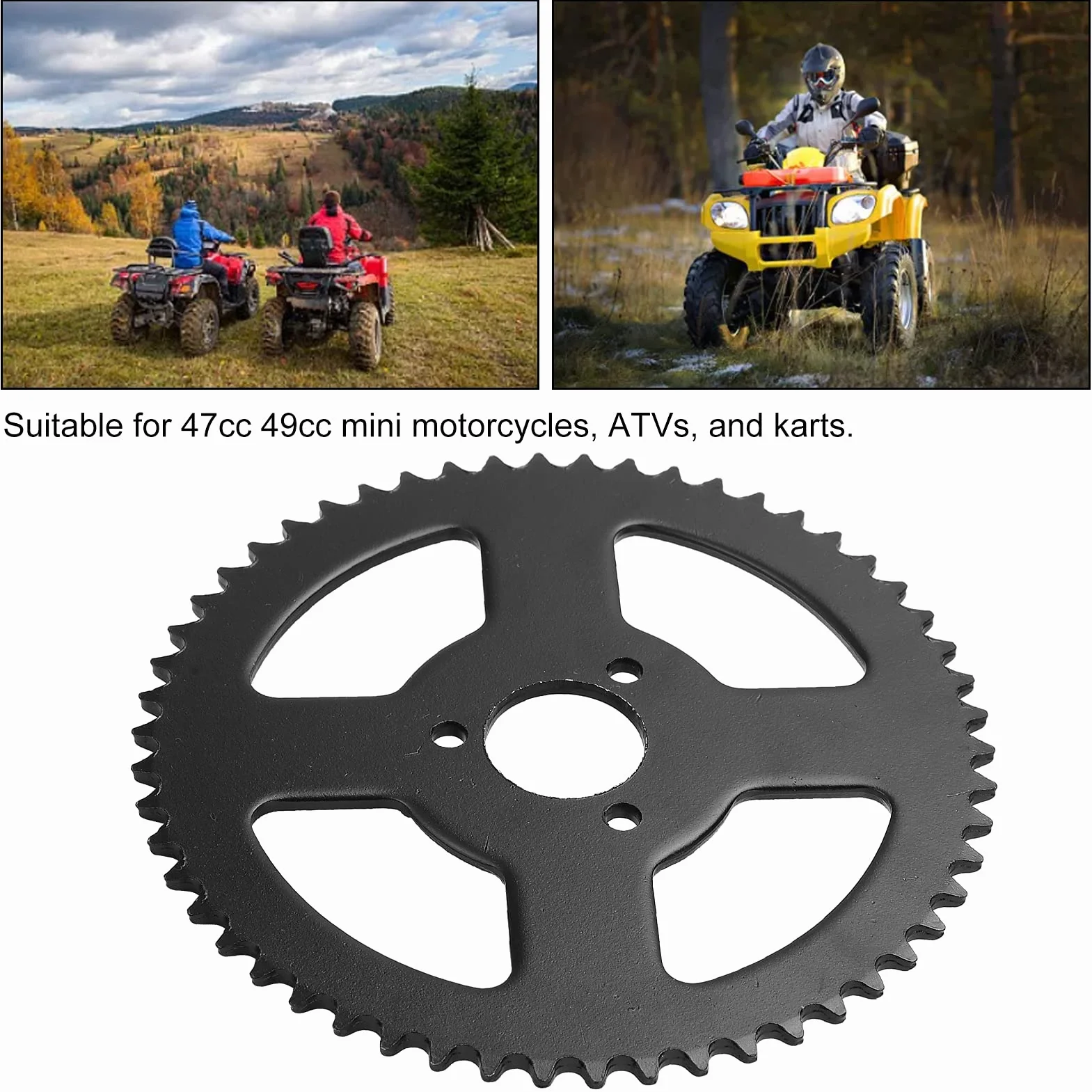 Zębatka Stalowa 54 Zęby T8F Otwór Wewnętrzny 26mm do Mini Motocykla ATV Kart