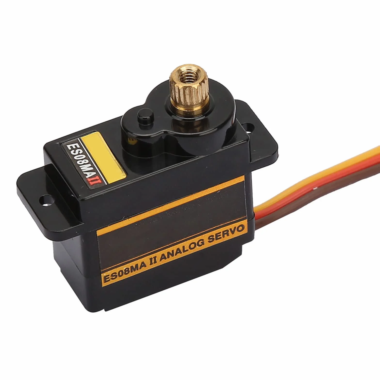 Akozon ES08MA II - Servo Analogowe Szybkie z Metalowym Sprzętem, 12G, 1,8 Kg, 10S, Futaba/Jr Kompatybilne - Idealne do Stałego Skrzydła, 450 Helikopterów i Robotów