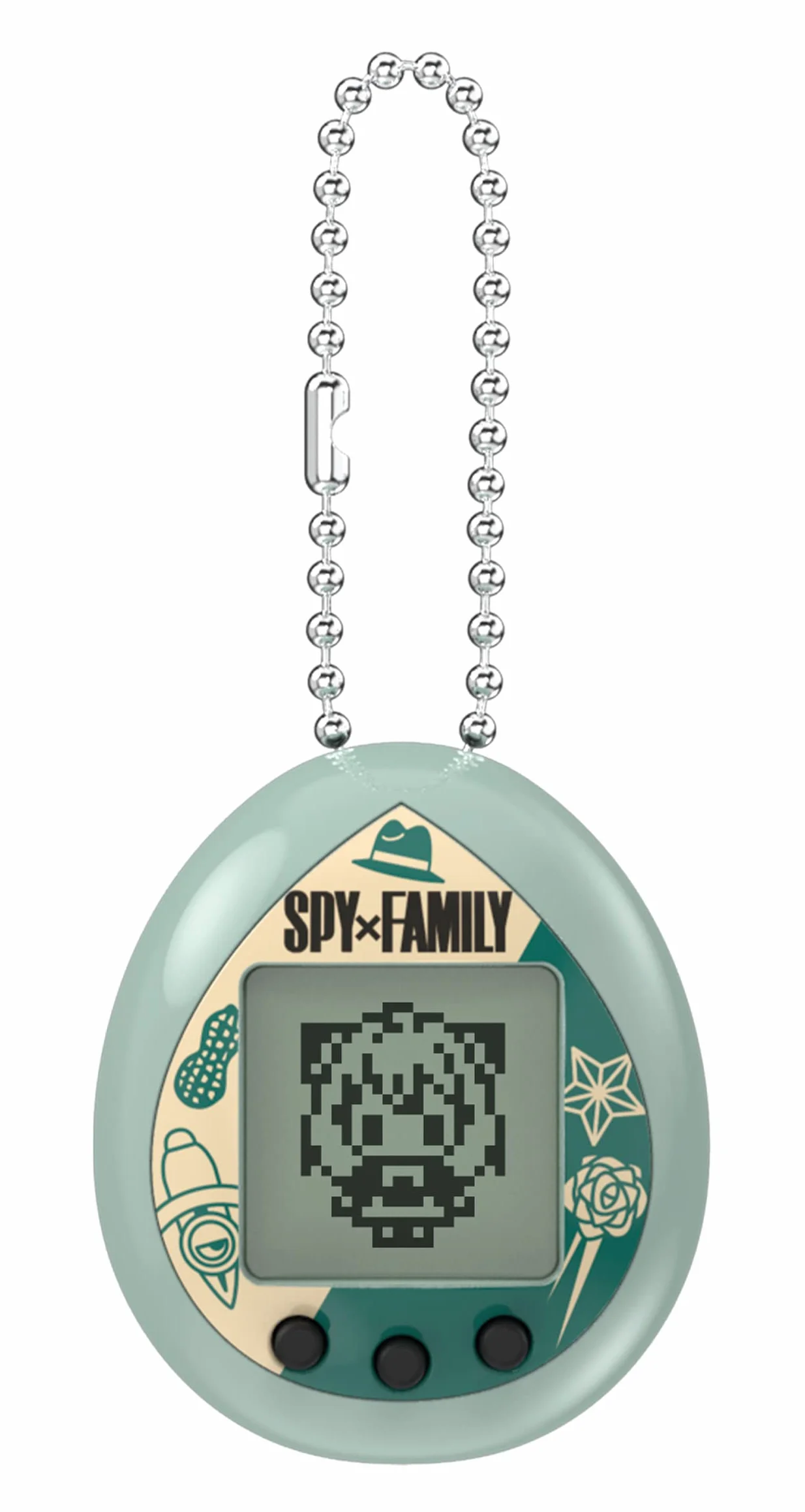 TAMAGOTCHI Bandai Spy X Family Green | Podnieś Anyę z 4 cm wirtualnym zwierzakiem opartym na rodzinie szpiegowskiej mangi i anime Gry ręczne są zabawne zabawki dla chłopców i dziewcząt oraz prezenty