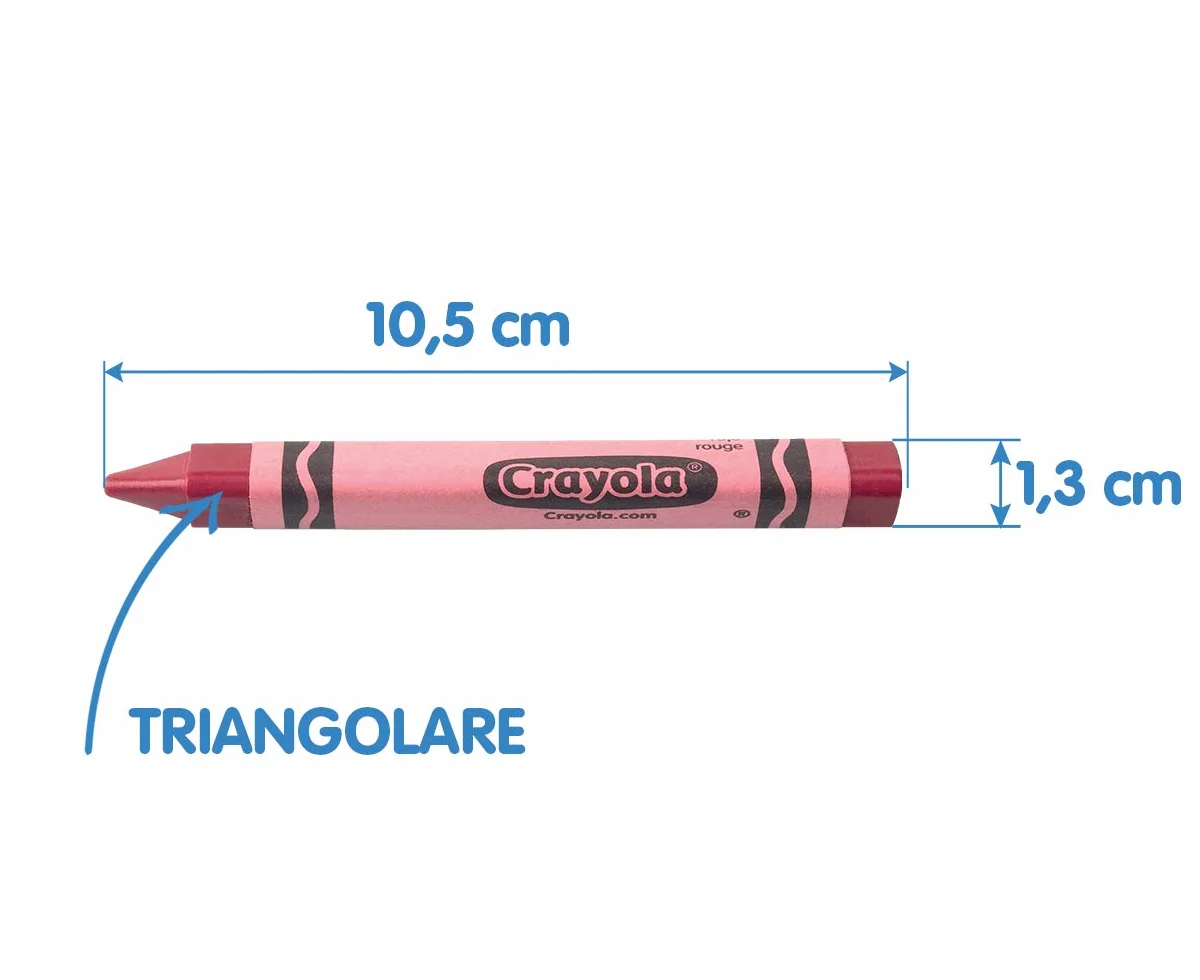 Crayola Mini Kids - Zmywalne Kredki Woskowe Maxi, Trójkątny Kształt, 16 Kolorów, Dla Dzieci od 12 Miesięcy, 52-016T